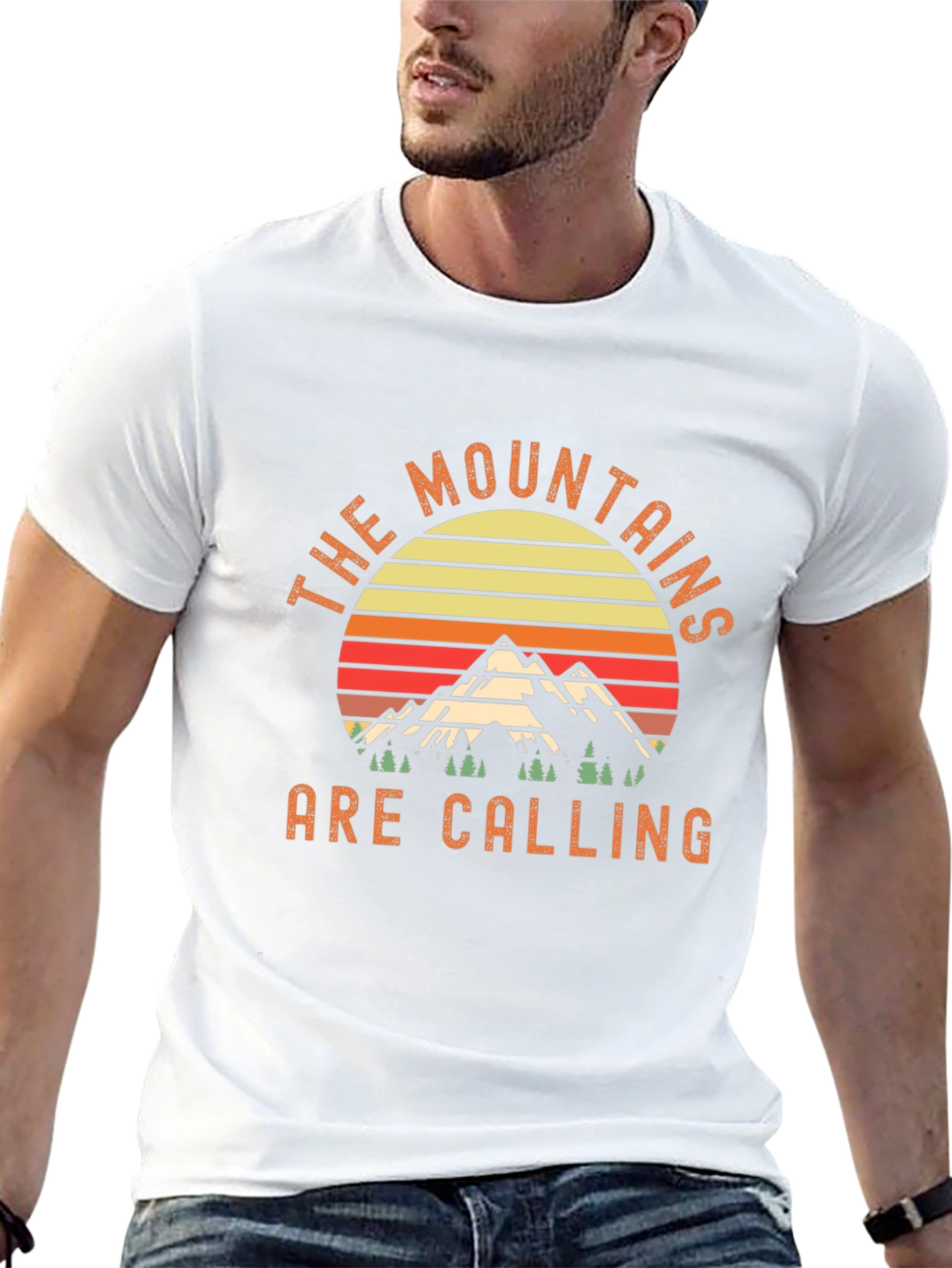 Black Mountains Are Calling Black Graphic Tee view 13