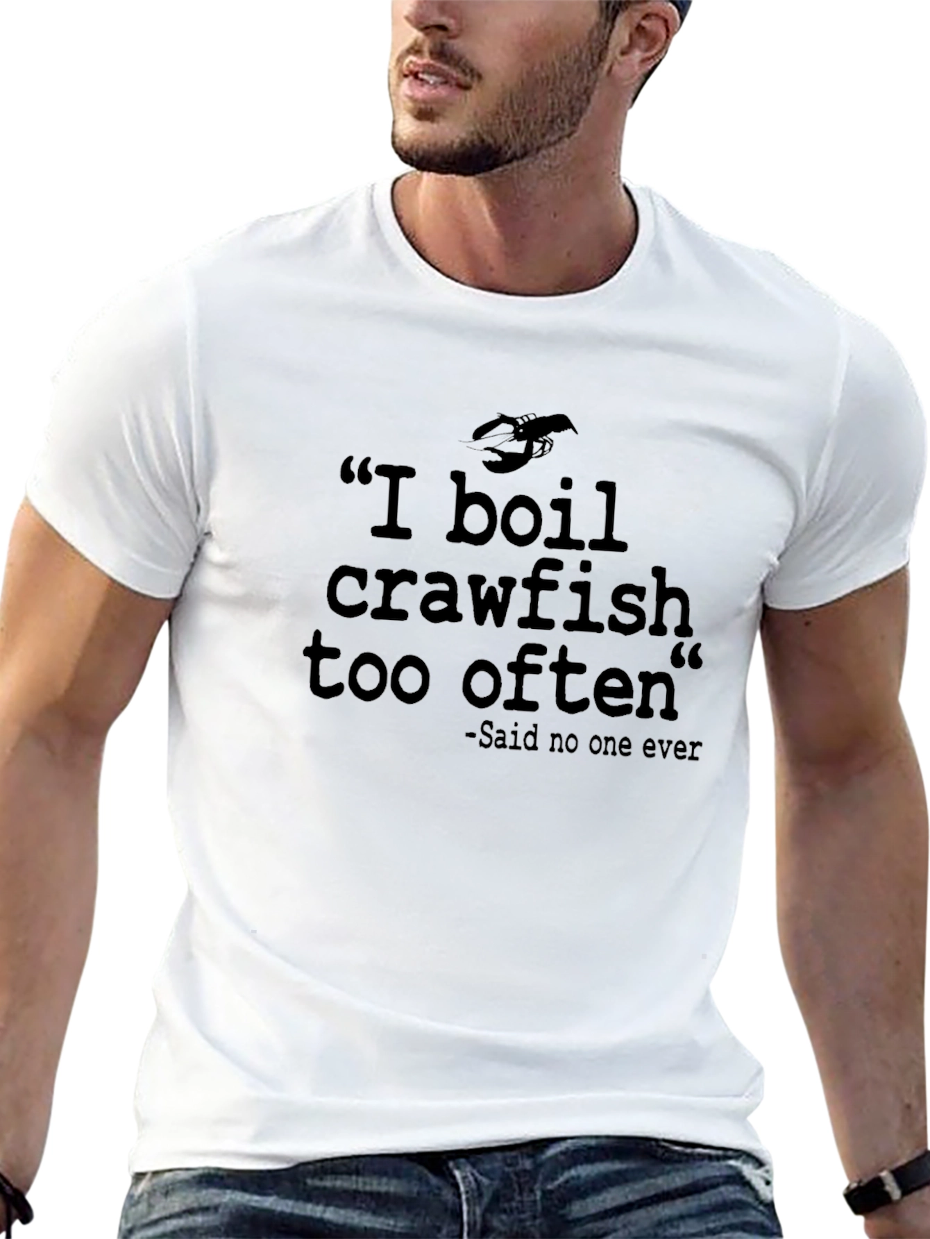 Black I Boil Crawfish Too Often T-Shirt view 13