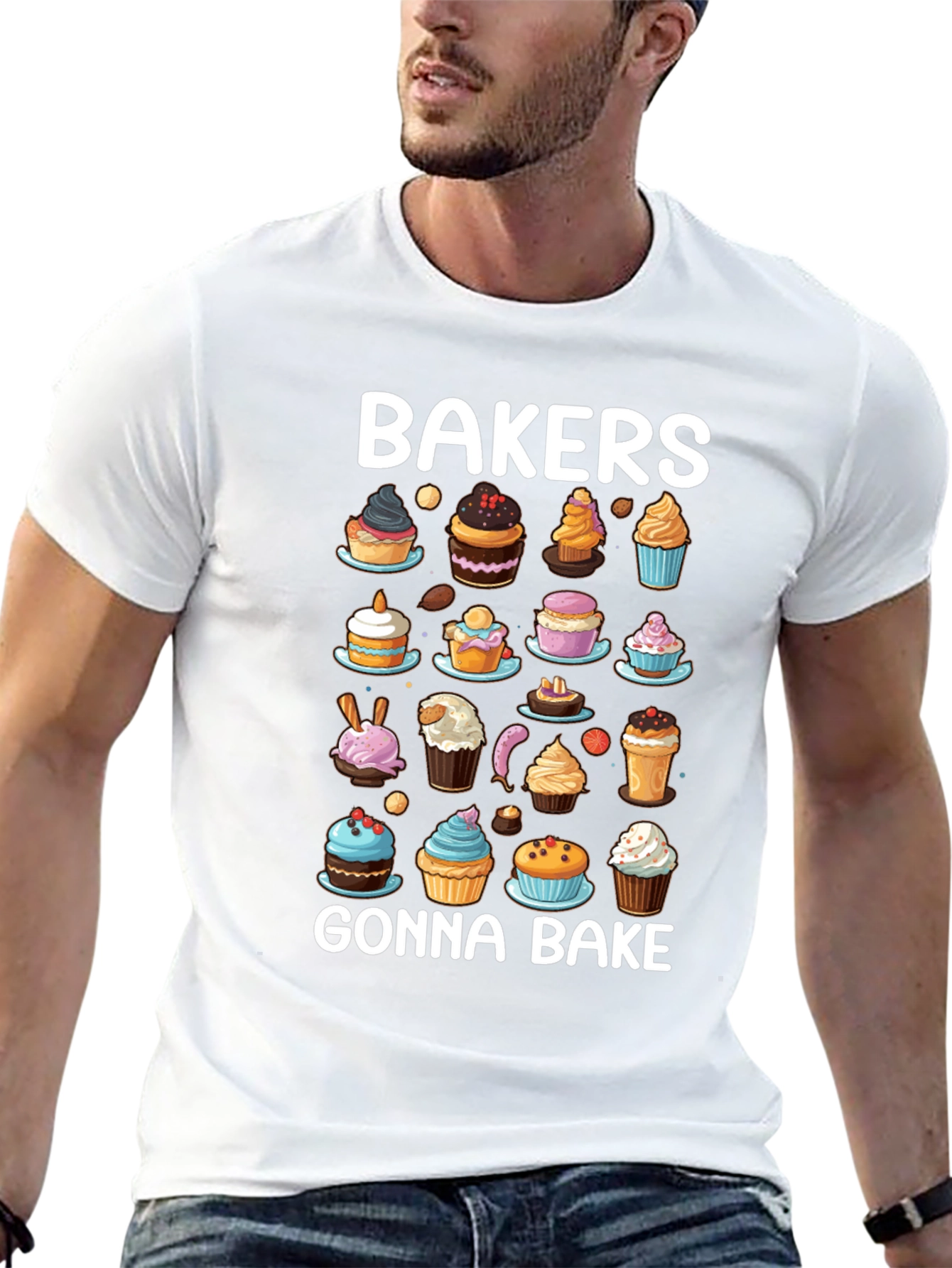 Black Bakers Gonna Bake Cupcake T-Shirt view 13