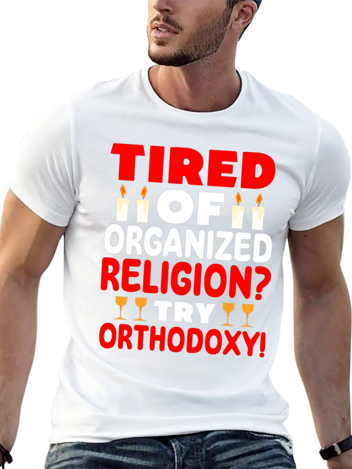 Black Tired of Religion T-Shirt view 13