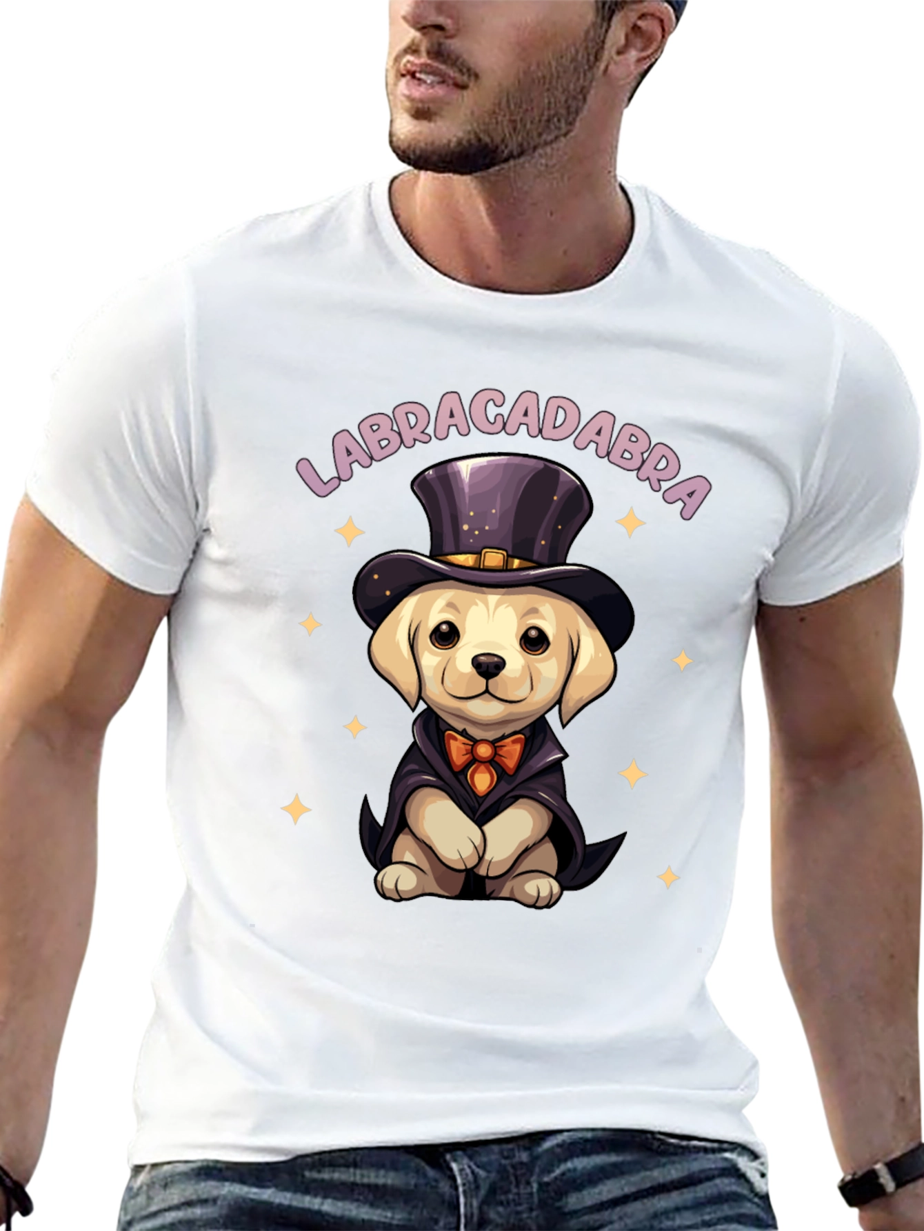 Black Labracadabra Dog T-Shirt view 13