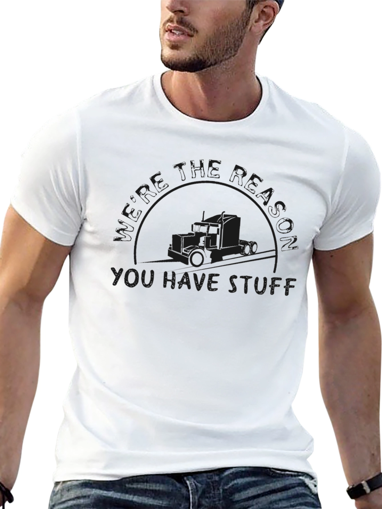 Black Trucker Appreciation T-Shirt: You Have Stuff! view 13