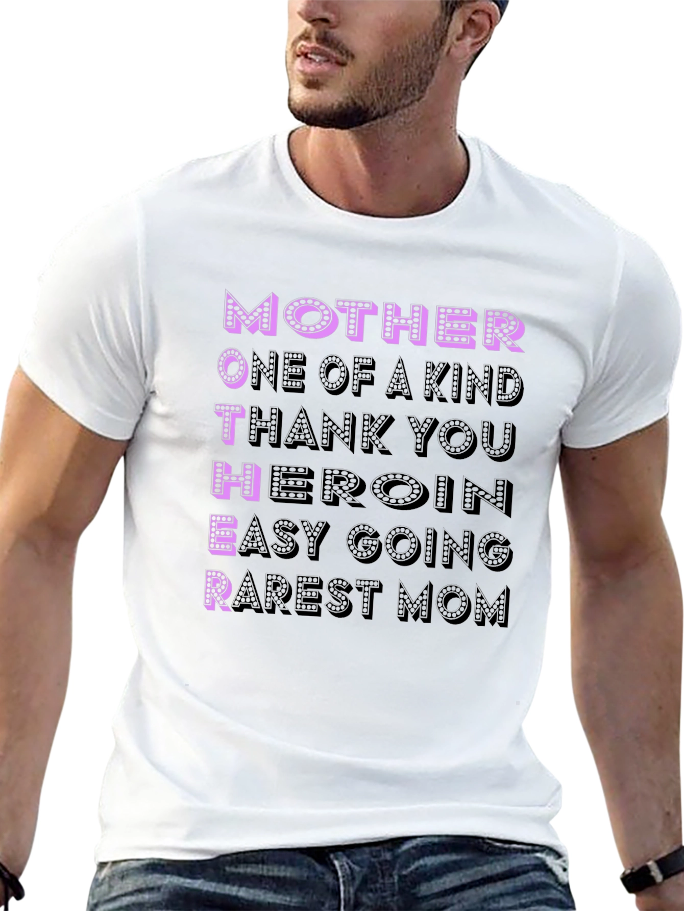 Black Mother Acronym Black T-Shirt view 13