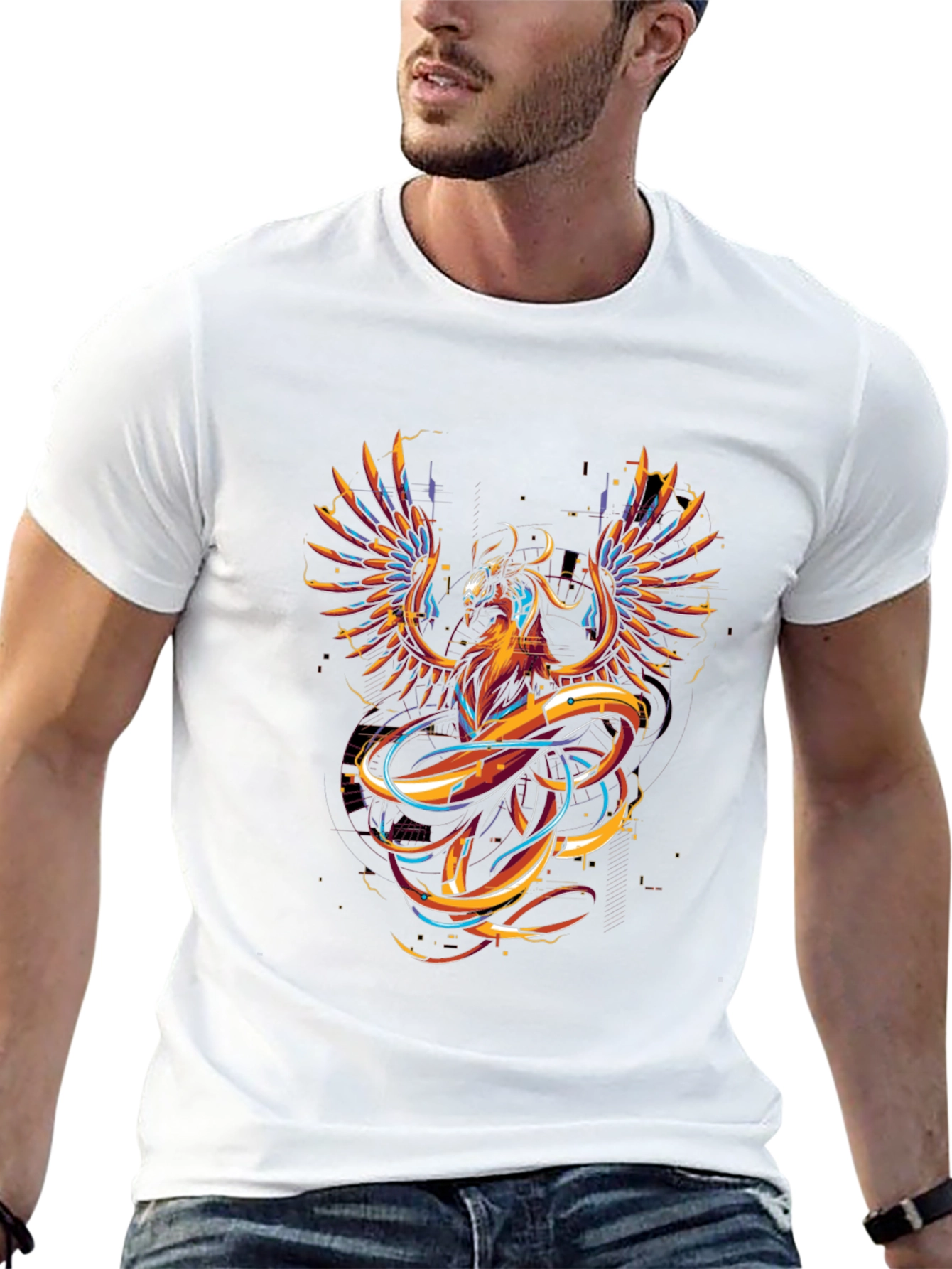 Black Phoenix Graphic Black T-Shirt view 13