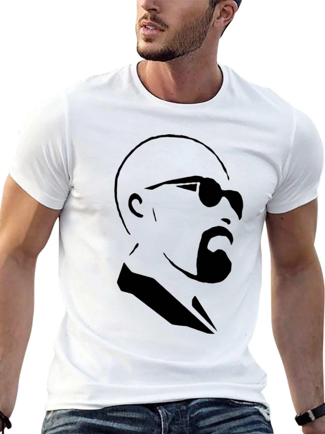 Black Cool Shade Graphic Tee - Mens Black T-Shirt view 13