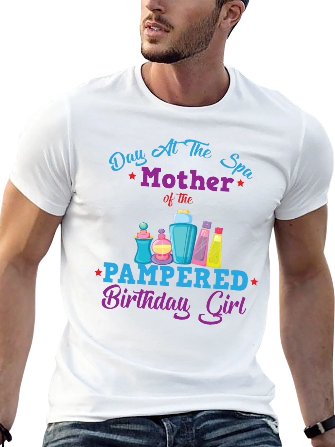 Black Mother's Day Spa Birthday Girl Graphic Tee view 13
