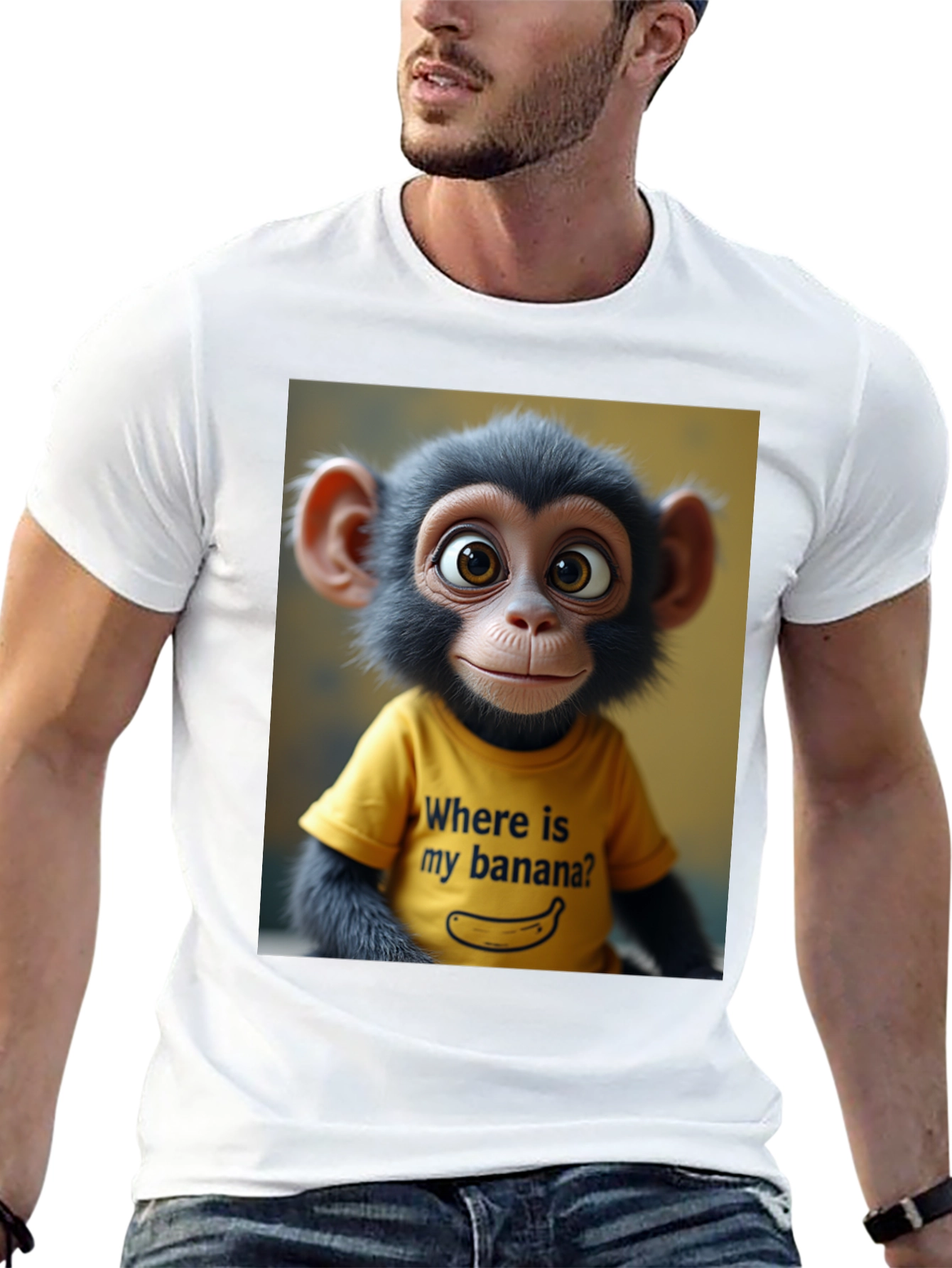 Black Monkey T-Shirt: Where's My Banana? view 13