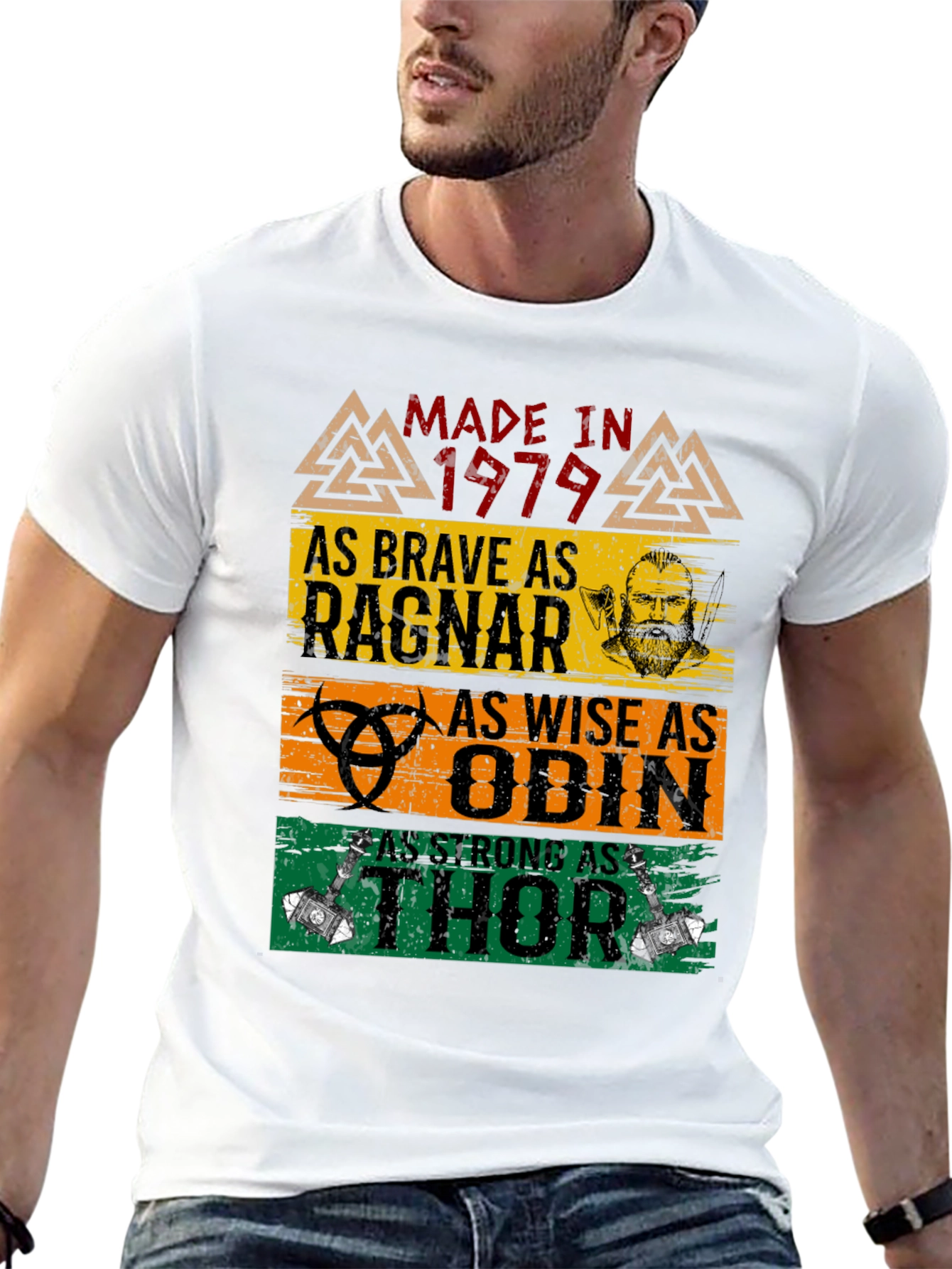 Black Made in 1979 Viking T-Shirt Ragnar Odin Thor view 13