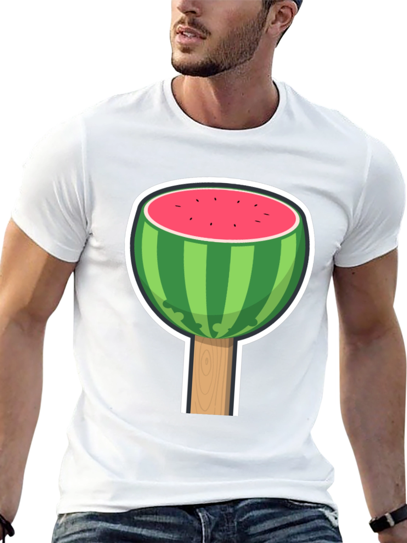 Black Watermelon Lollipop Graphic Tee view 13