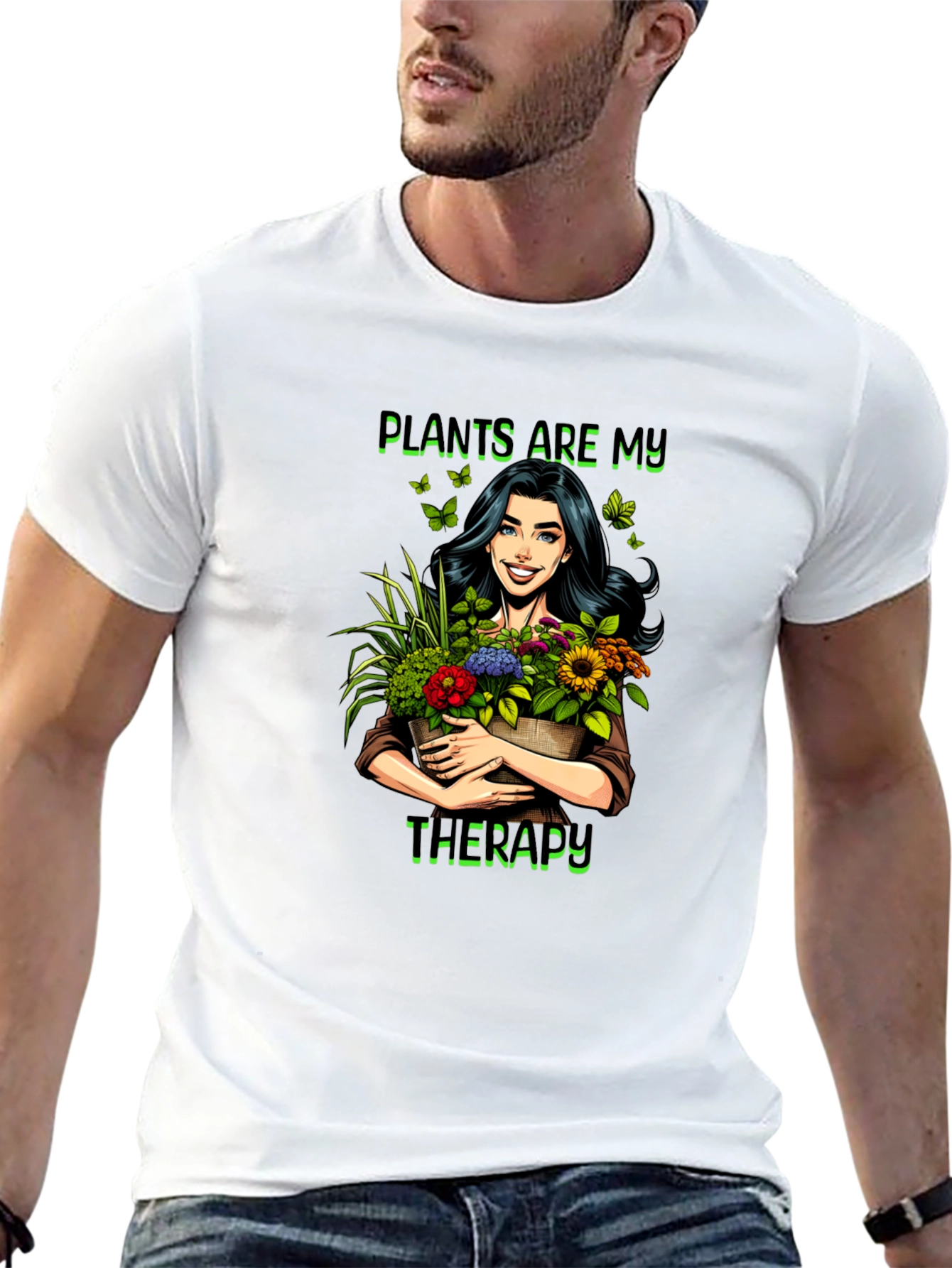 Plants Are My Therapy T-Shirt - 13