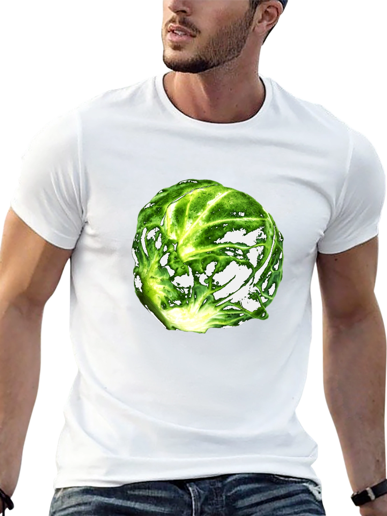 Black Brussels Sprout Graphic T-Shirt view 13