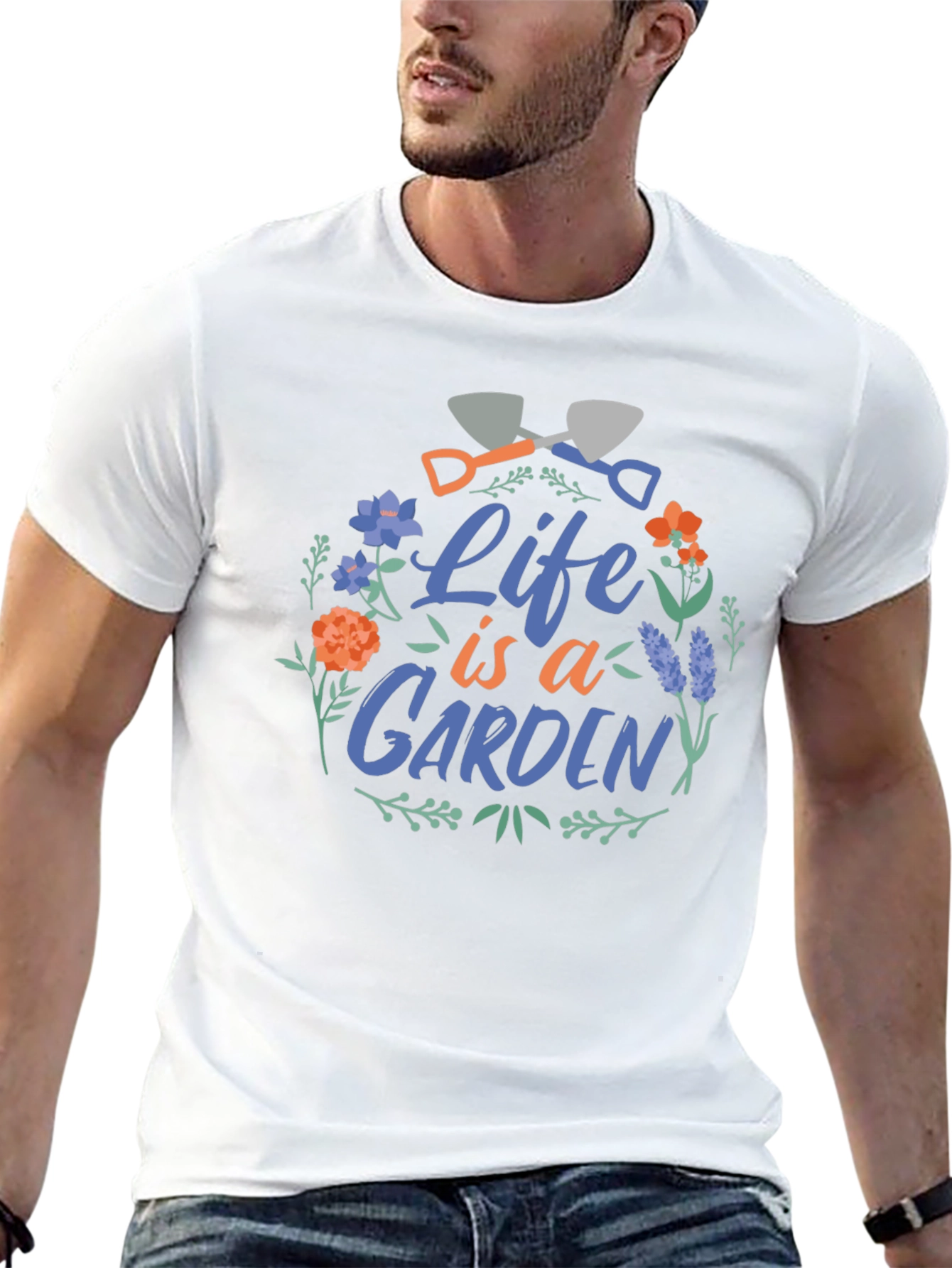 Black Life is a Garden T-Shirt - Floral Graphic Tee view 13