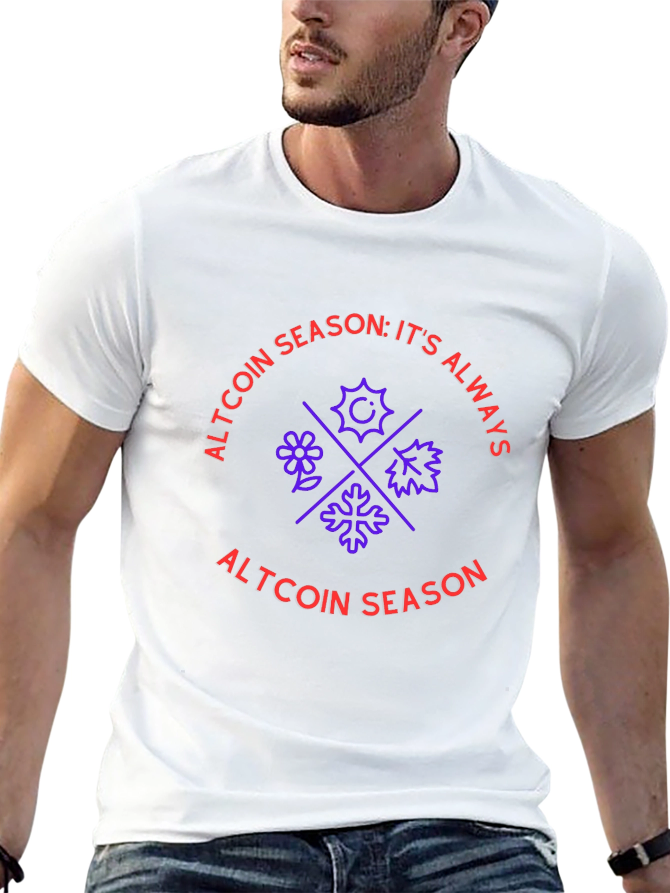 Black Altcoin Season Black Graphic Tee view 13