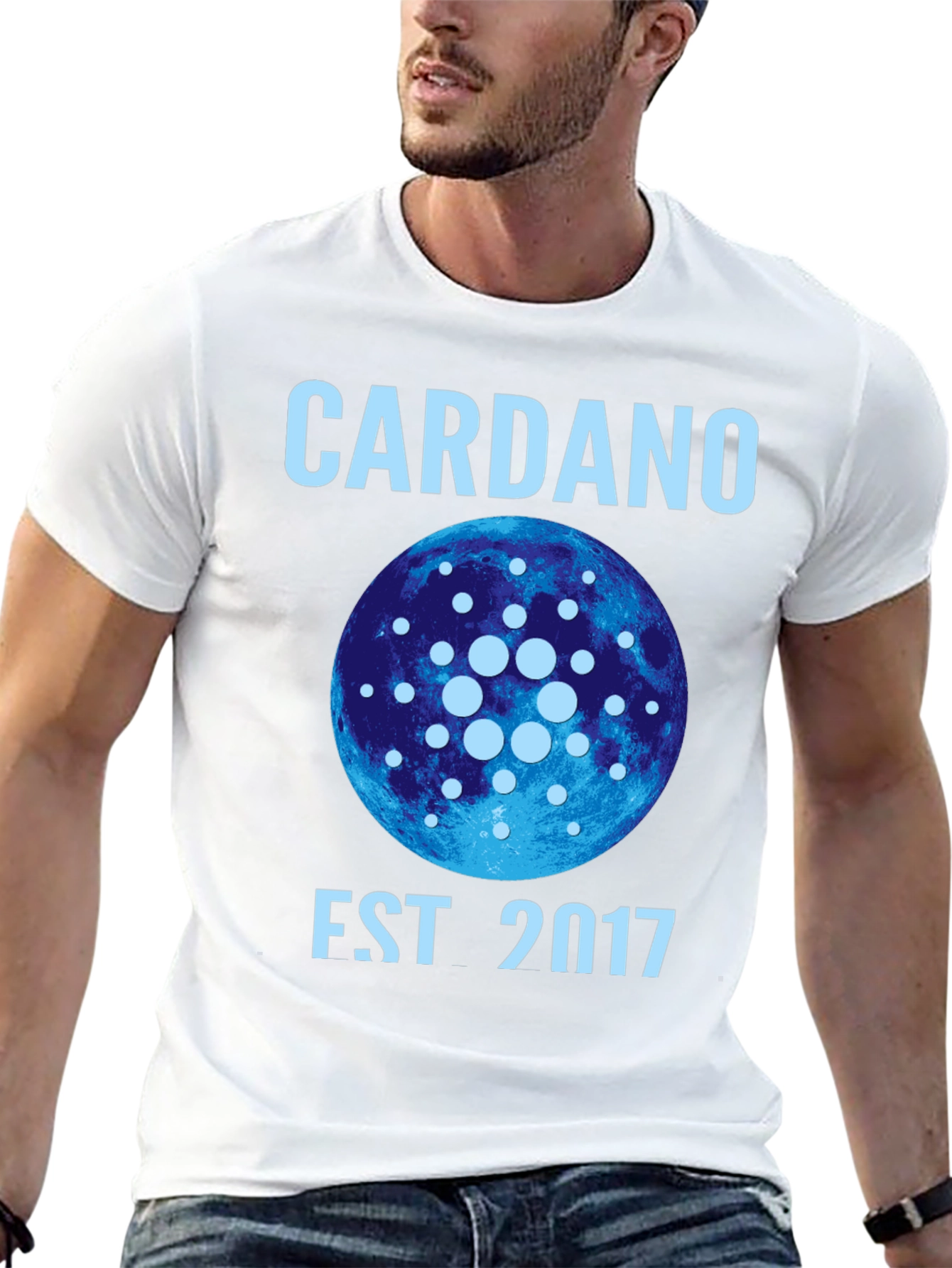 Black Cardano Est 2017 Black T-Shirt view 13