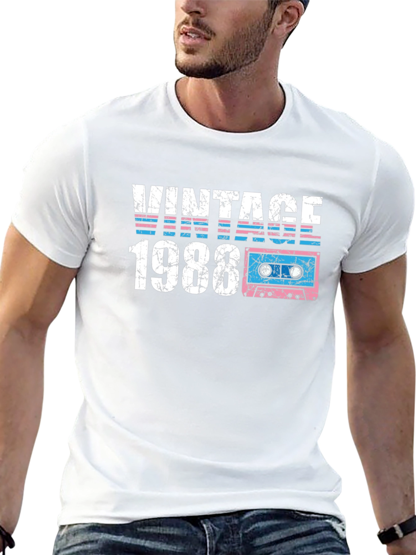 Black Vintage 1988 Cassette Graphic T-Shirt view 13