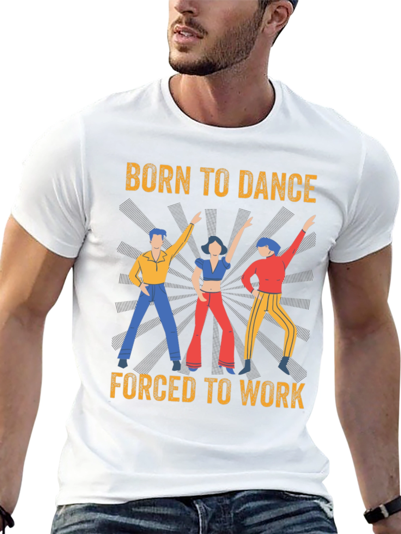 Black Born To Dance T-Shirt view 13