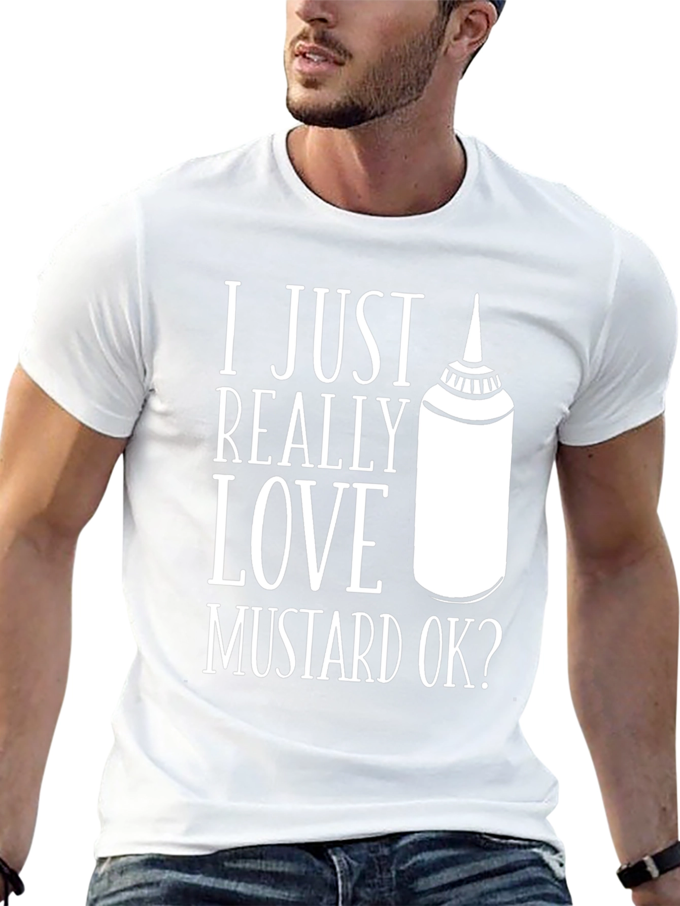 Black Mustard Lover T-Shirt - I Just Really Love Mustard Ok? view 13
