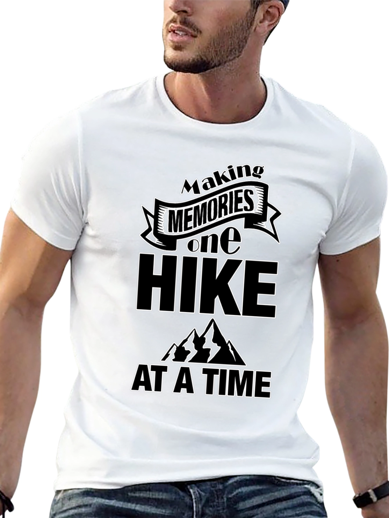 Black Making Memories One Hike at a Time T-Shirt view 13