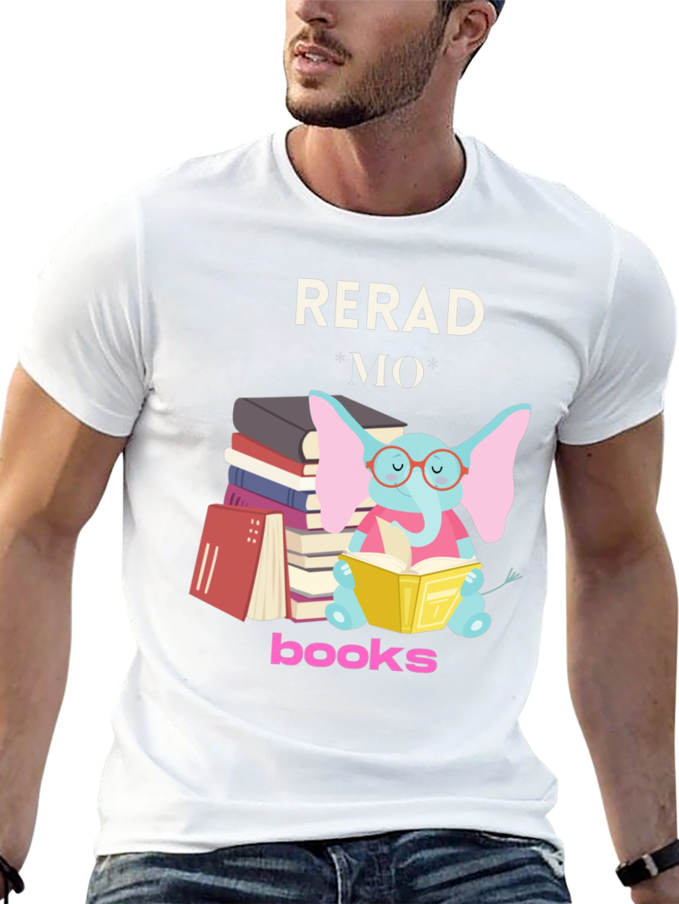 Black Read More Books T-Shirt view 13