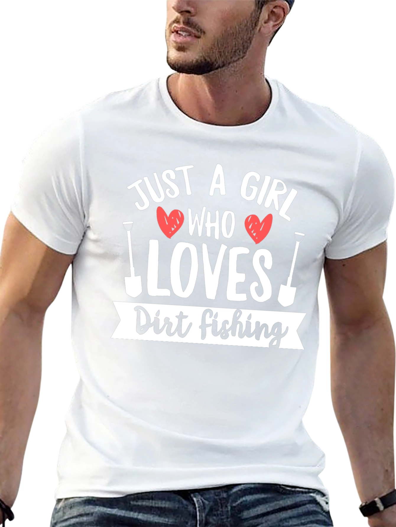 Black Dirt Fishing T-Shirt - Just A Girl Who Loves Gardening view 13
