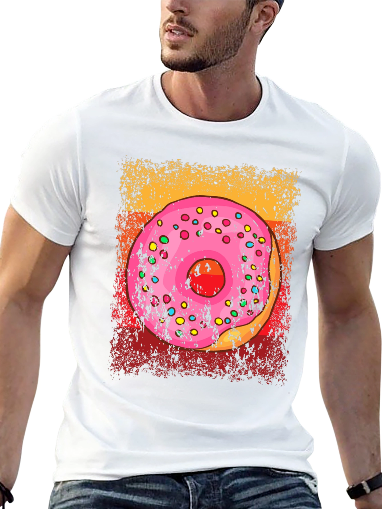 Black Donut T-Shirt - Sweet Treat Graphic Tee view 13