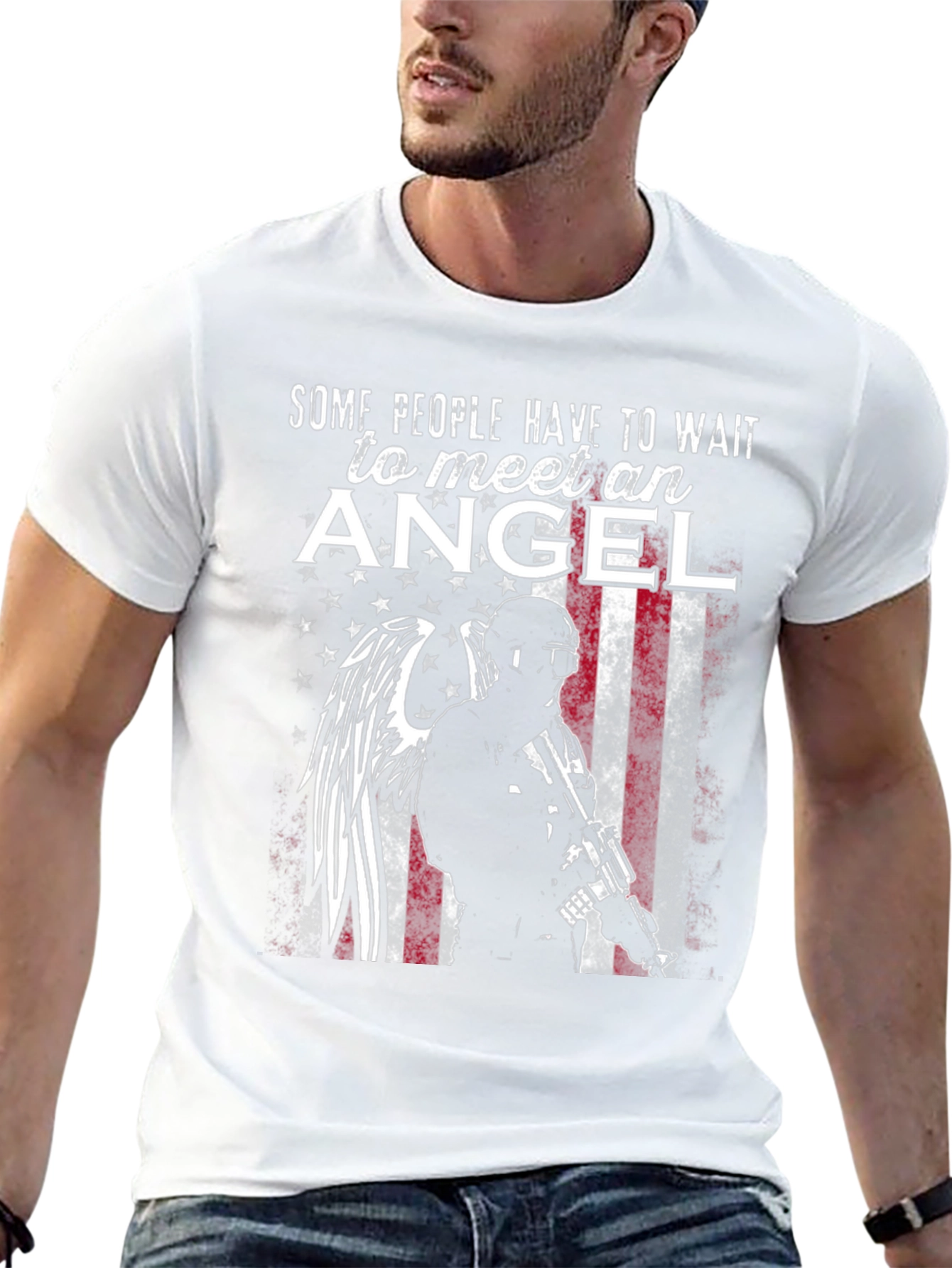 Black Angel Soldier Graphic Tee view 13