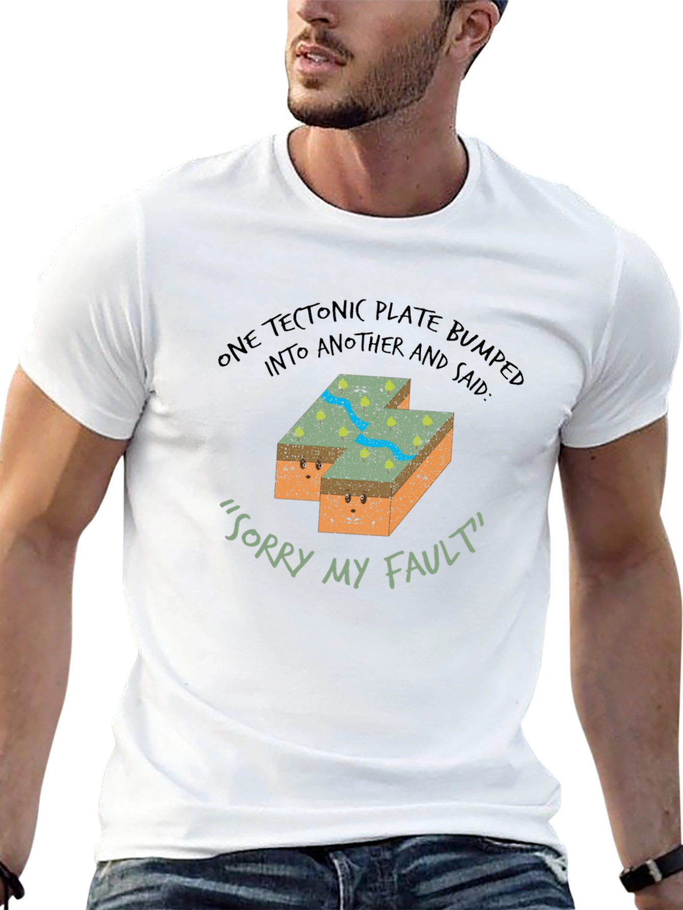 Black Funny Geology Tectonic Plate Fault T-Shirt view 13