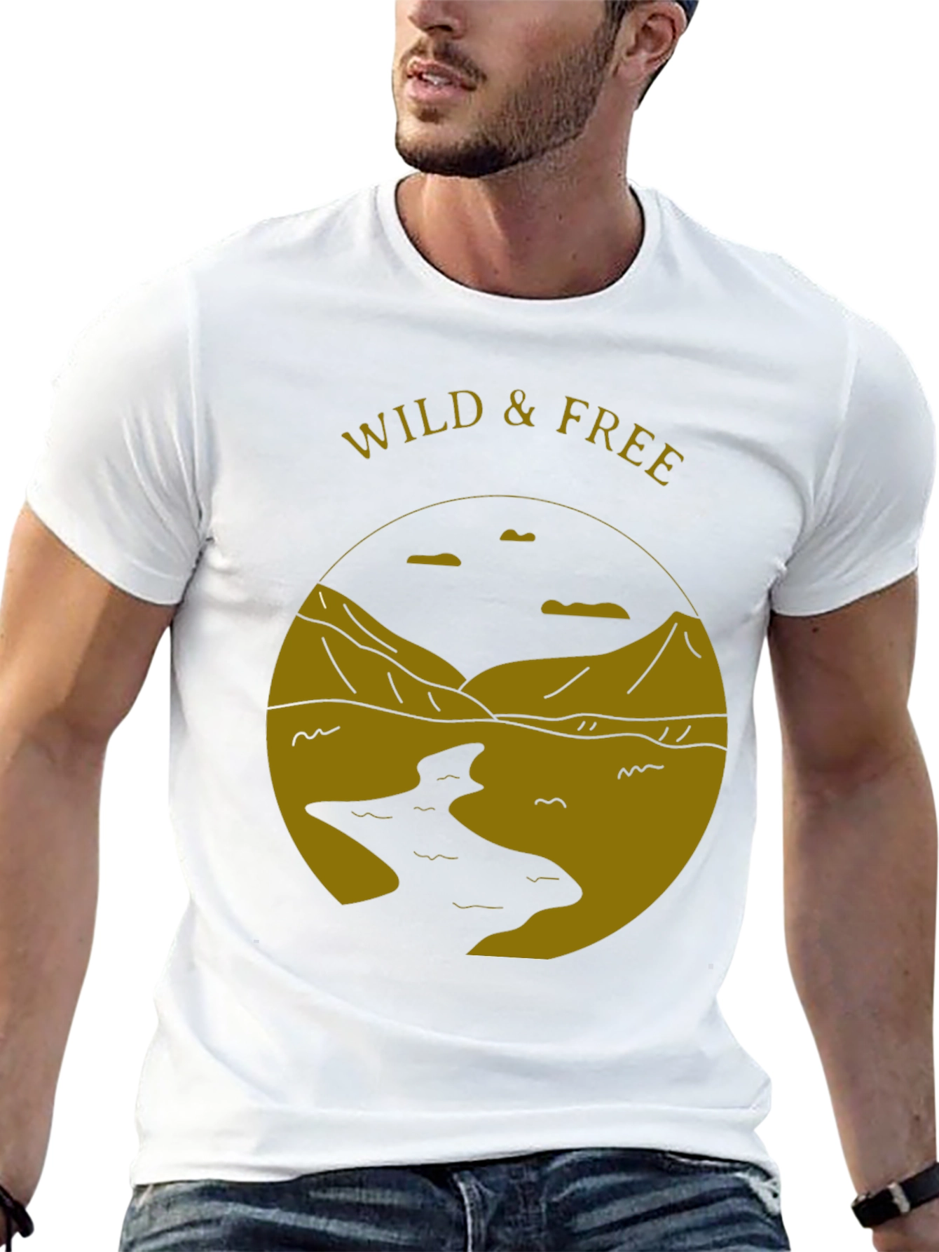 Black Wild & Free Graphic Tee - Black T-Shirt view 13