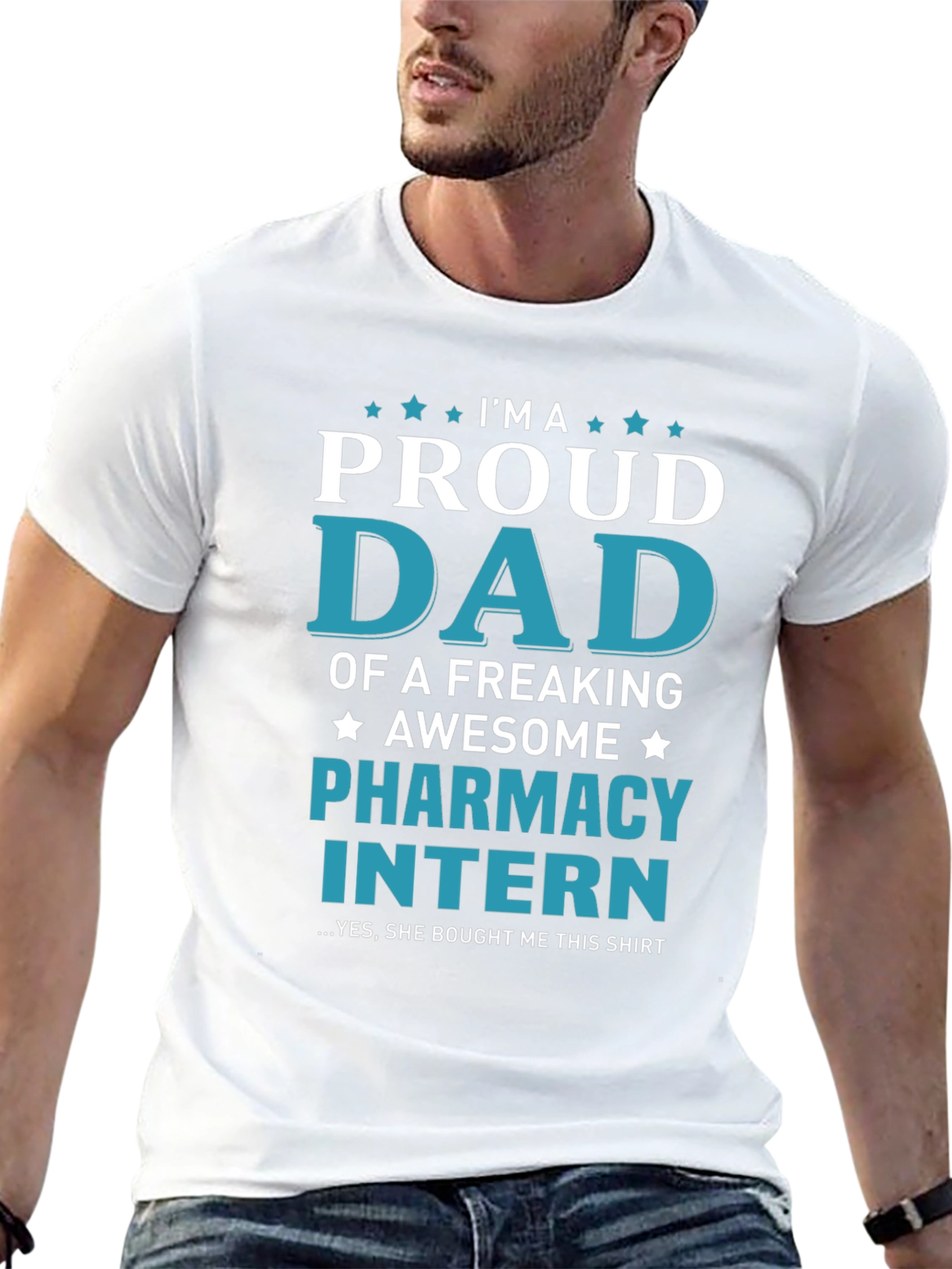 Proud Dad of Pharmacy Intern T-Shirt - Awesome Gift! - 13