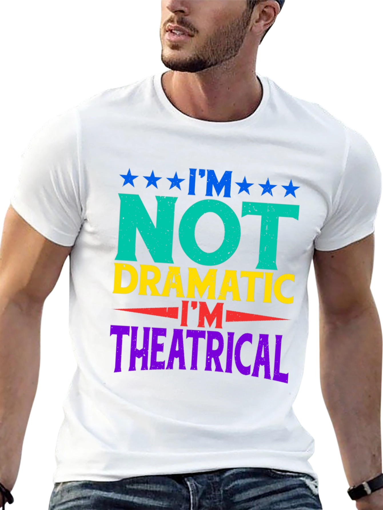 Black I'm Not Dramatic T-Shirt - Theatrical Humor Tee view 13
