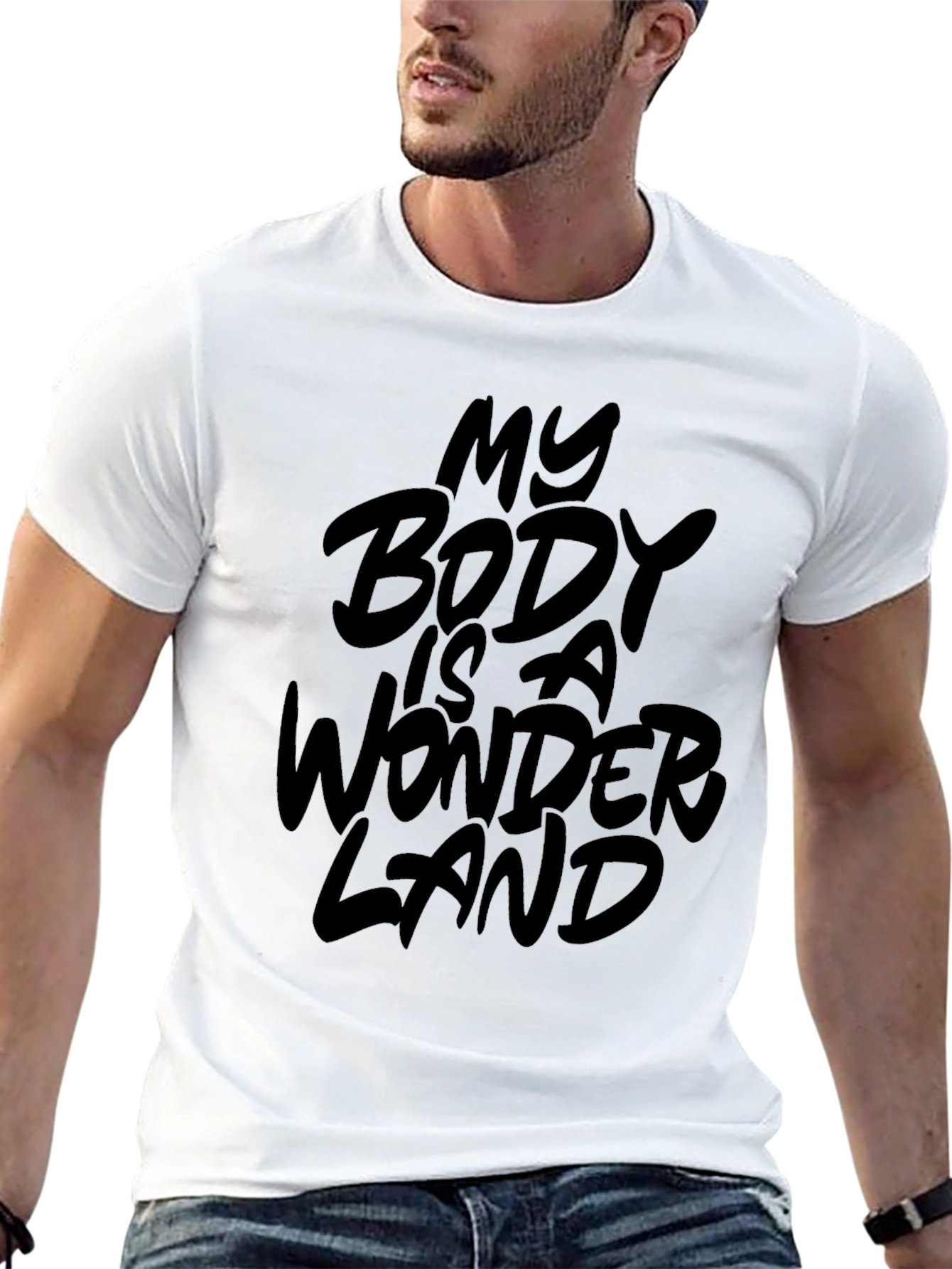 Black My Body Is A Wonderland Graphic T-Shirt view 13