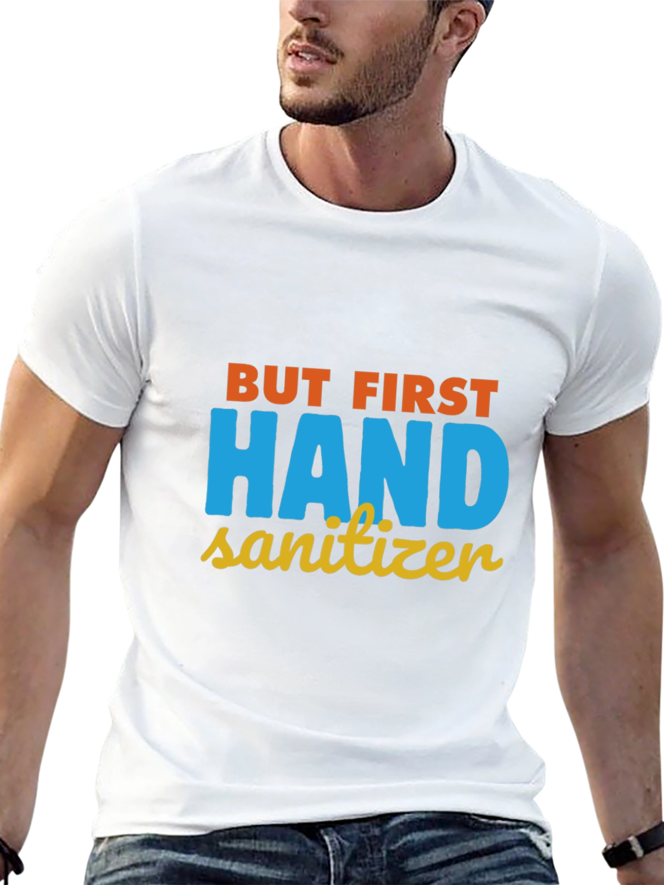 Black But First Hand Sanitizer Graphic Tee view 13