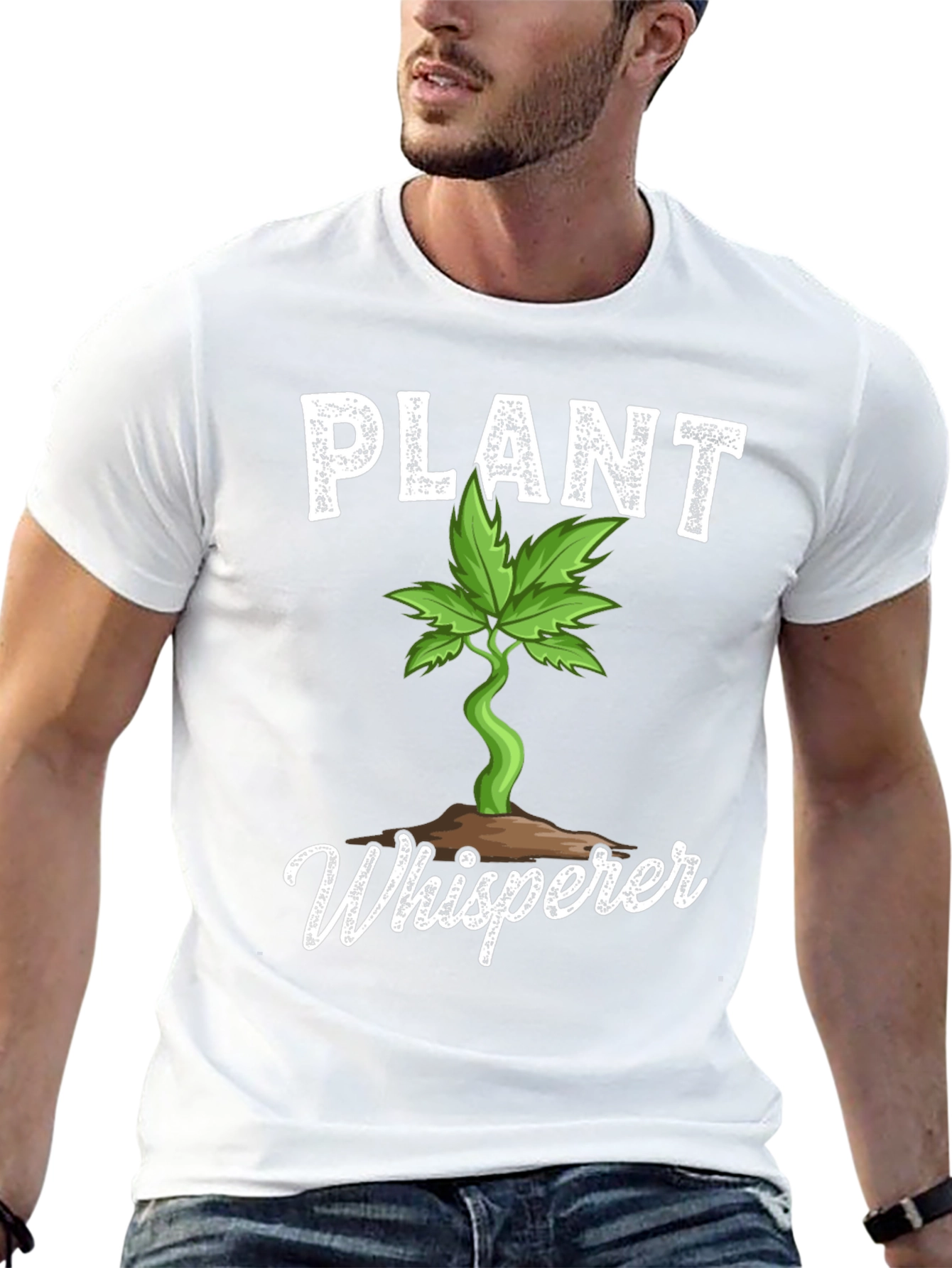 Black Plant Whisperer Graphic Tee - Gardener T-Shirt view 13