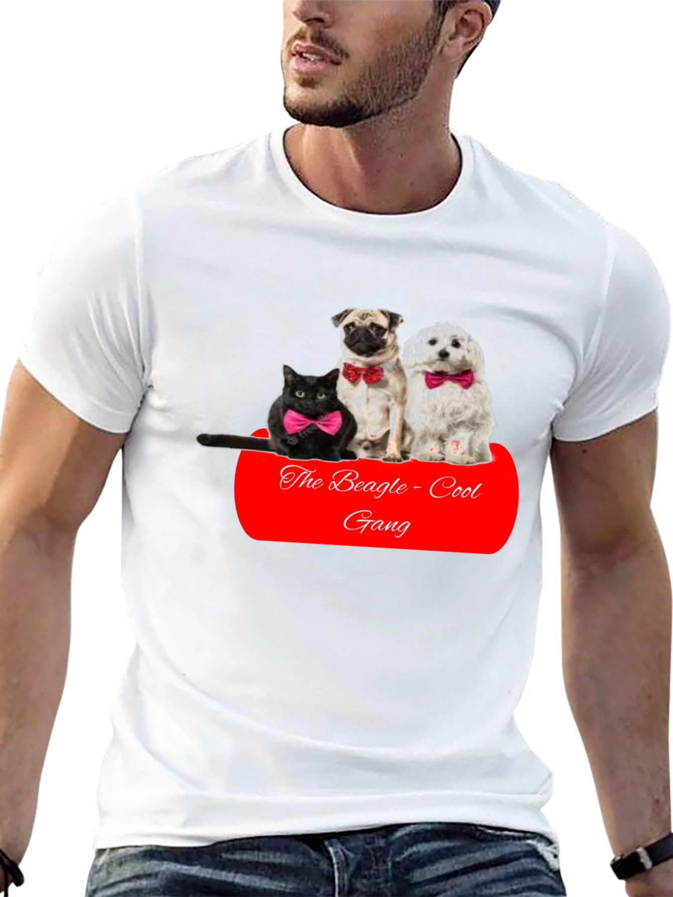 Black The Beagle-Cool Gang T-Shirt view 13