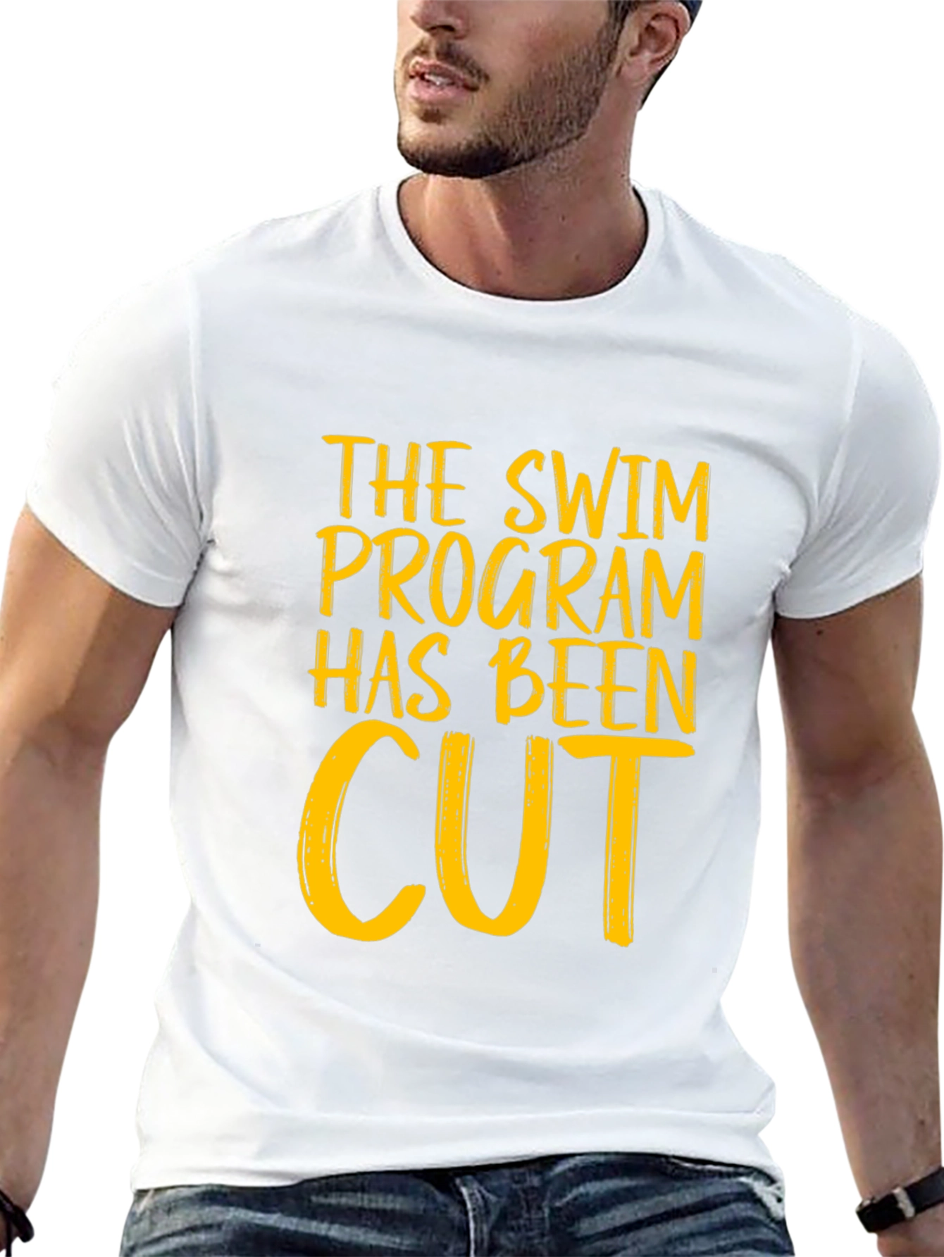 Black Swim Program Cut T-Shirt view 13
