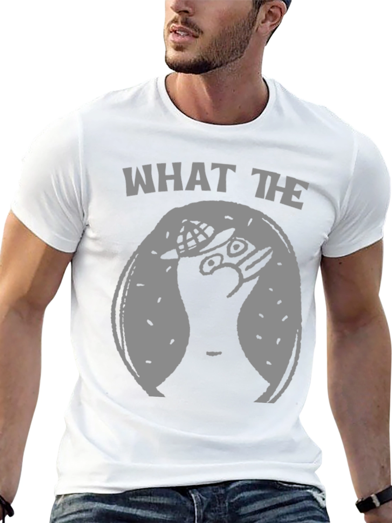 Black What The Meme T-Shirt - Funny Graphic Tee view 13