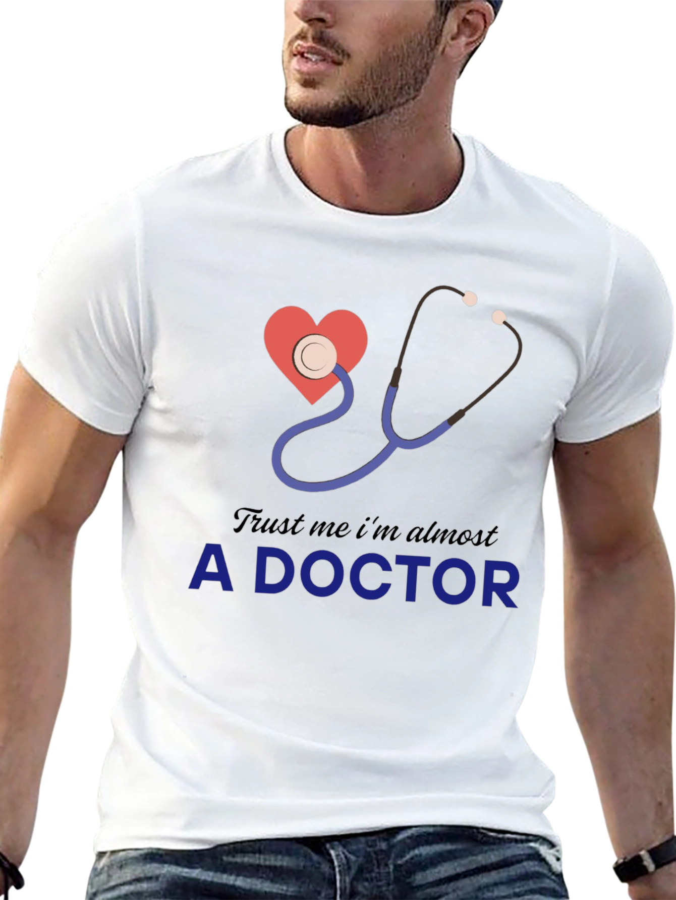 Black Future Doctor T-Shirt Funny Pre-Med Student Gift Tee view 13