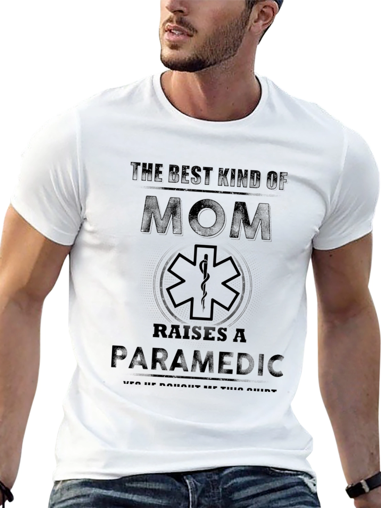 Black Best Kind of Mom Paramedic T-Shirt view 13