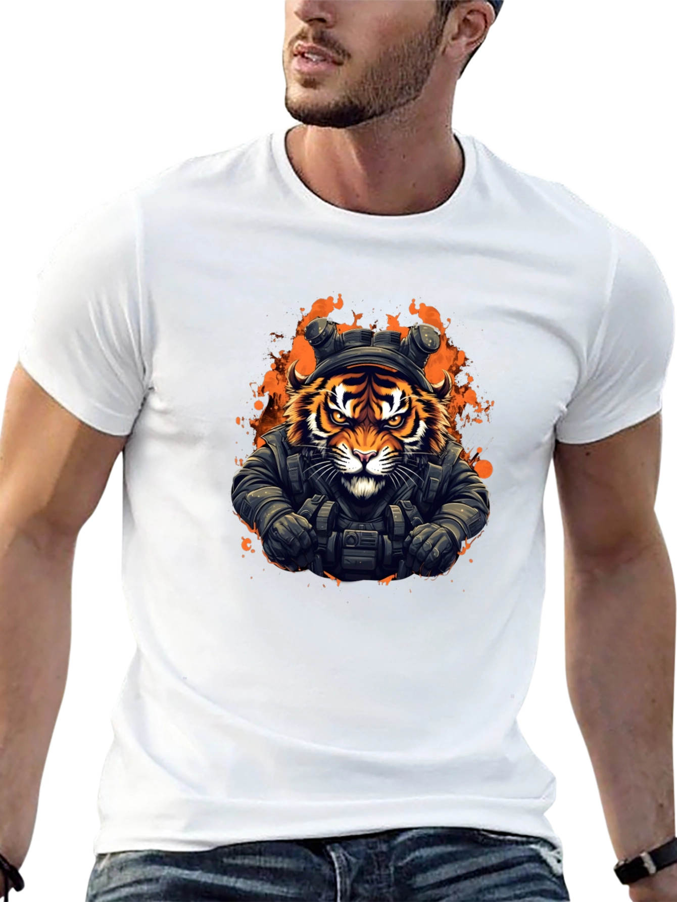 Black Tiger Tactical T-Shirt - Urban Style view 13