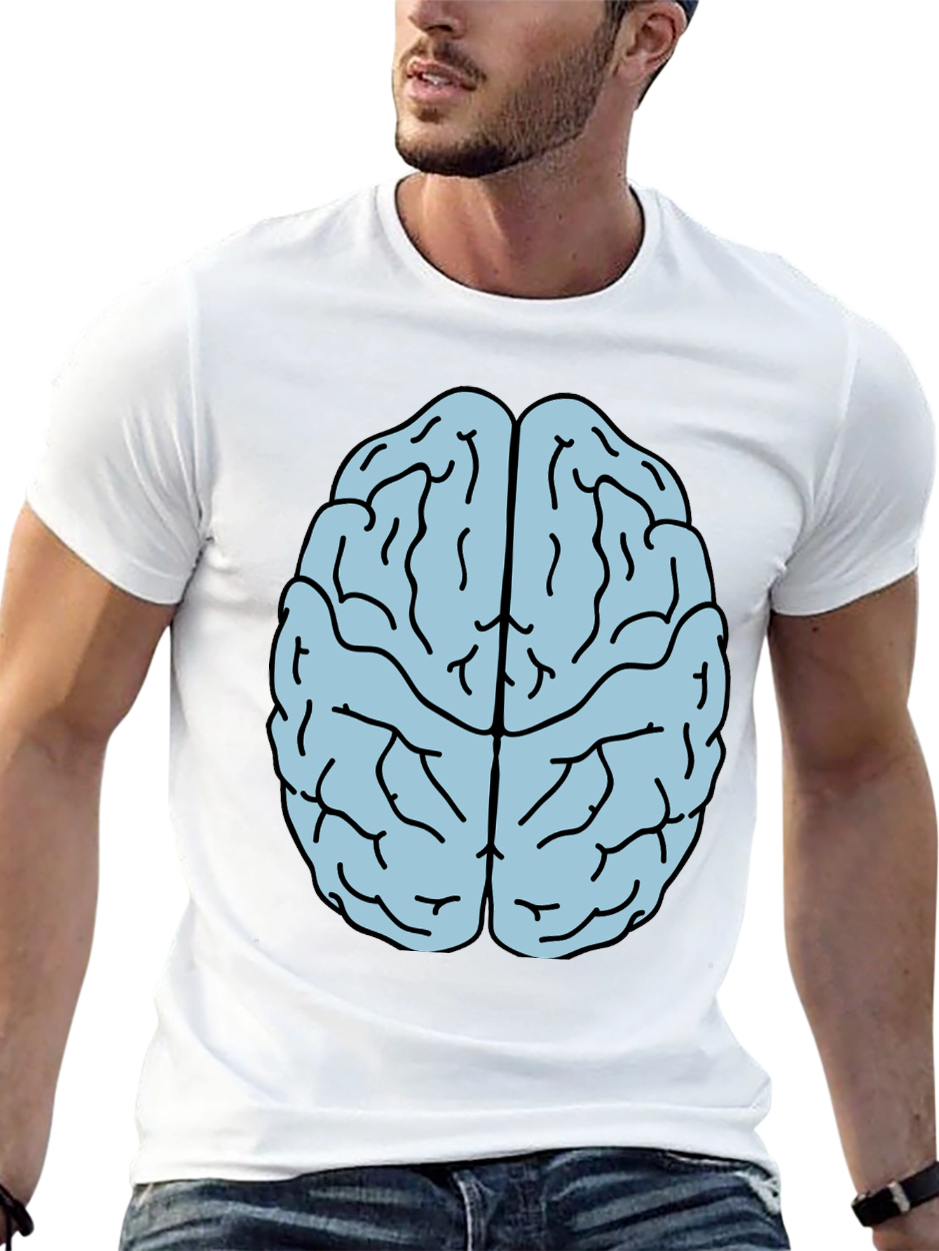 Black Brain Graphic T-Shirt - Smart Style view 13