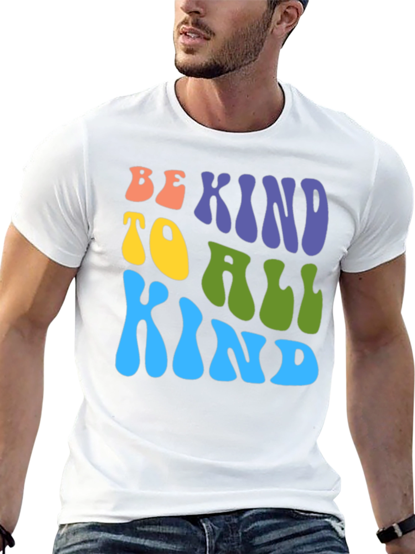 Black Be Kind T-Shirt: Retro Style Graphic Tee view 13