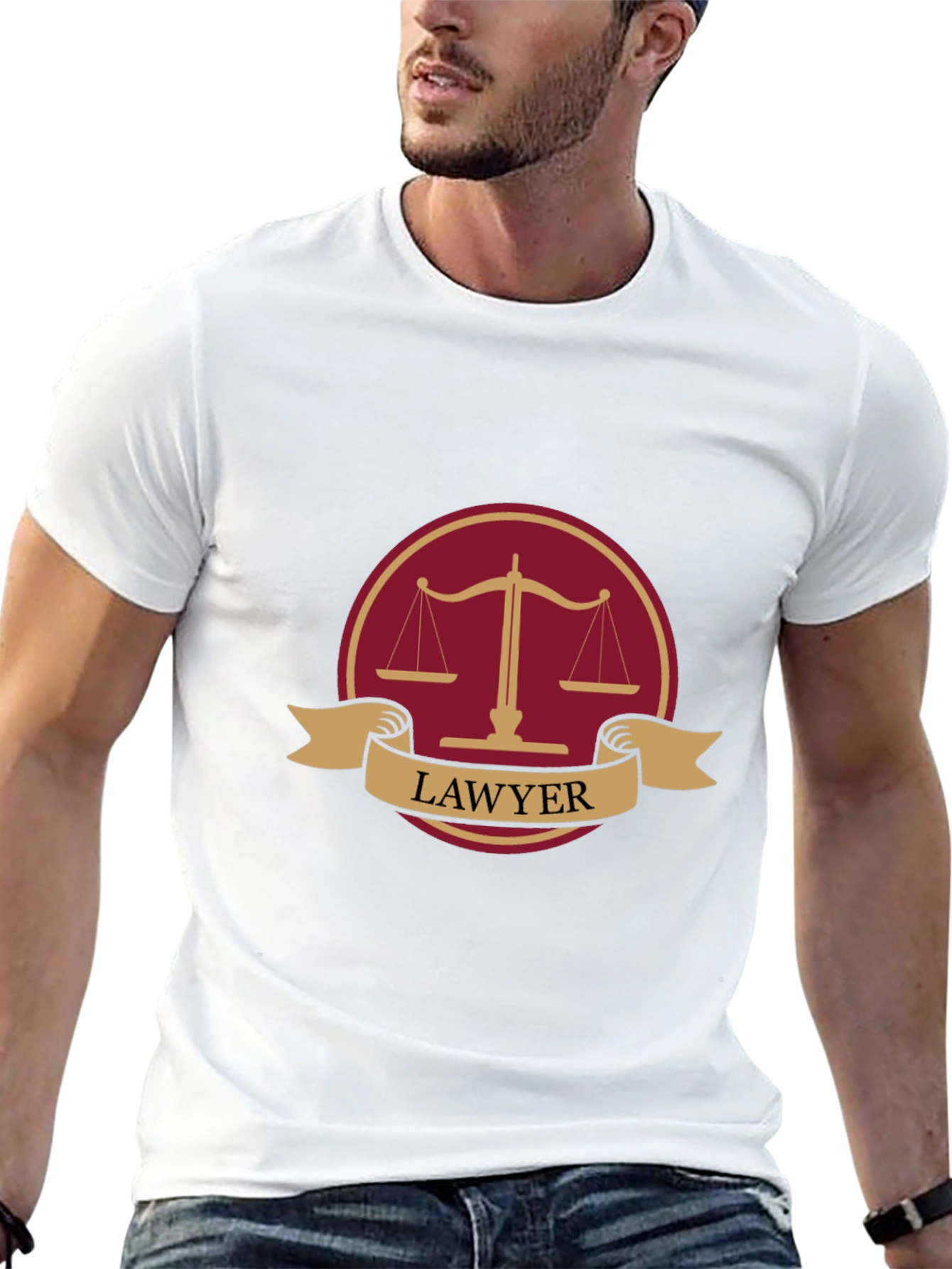 Lawyer Scales of Justice T-Shirt - Attorney Gift - 13