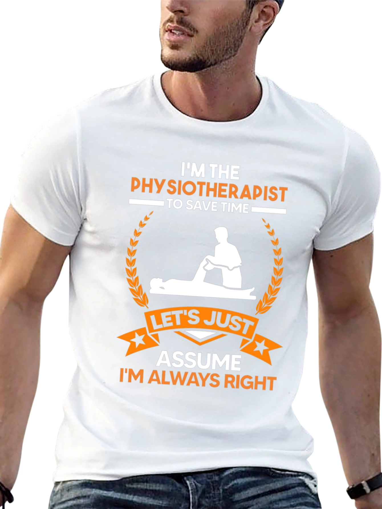 Black Physiotherapist Always Right T-Shirt view 13