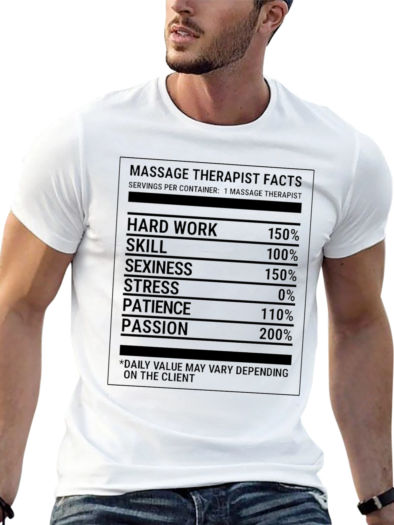 Black Massage Therapist Facts T-Shirt Funny Gift view 13