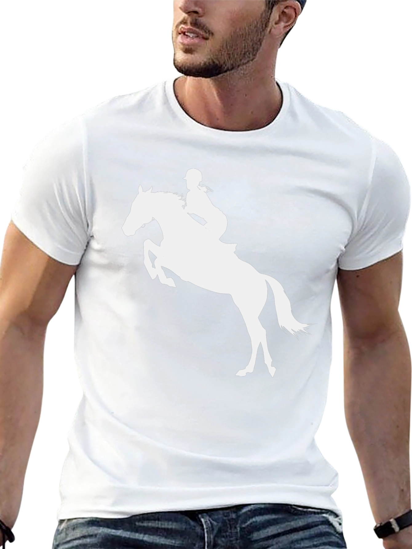 Black Equestrian Horse Riding T-Shirt - Black view 13