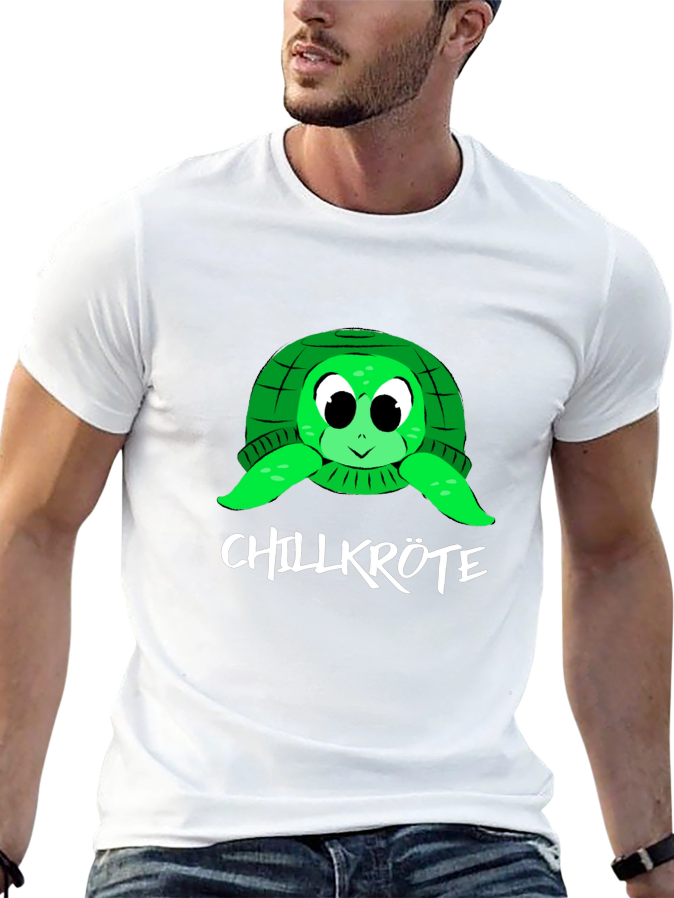 Black Chillkröte Turtle Graphic T-Shirt view 13