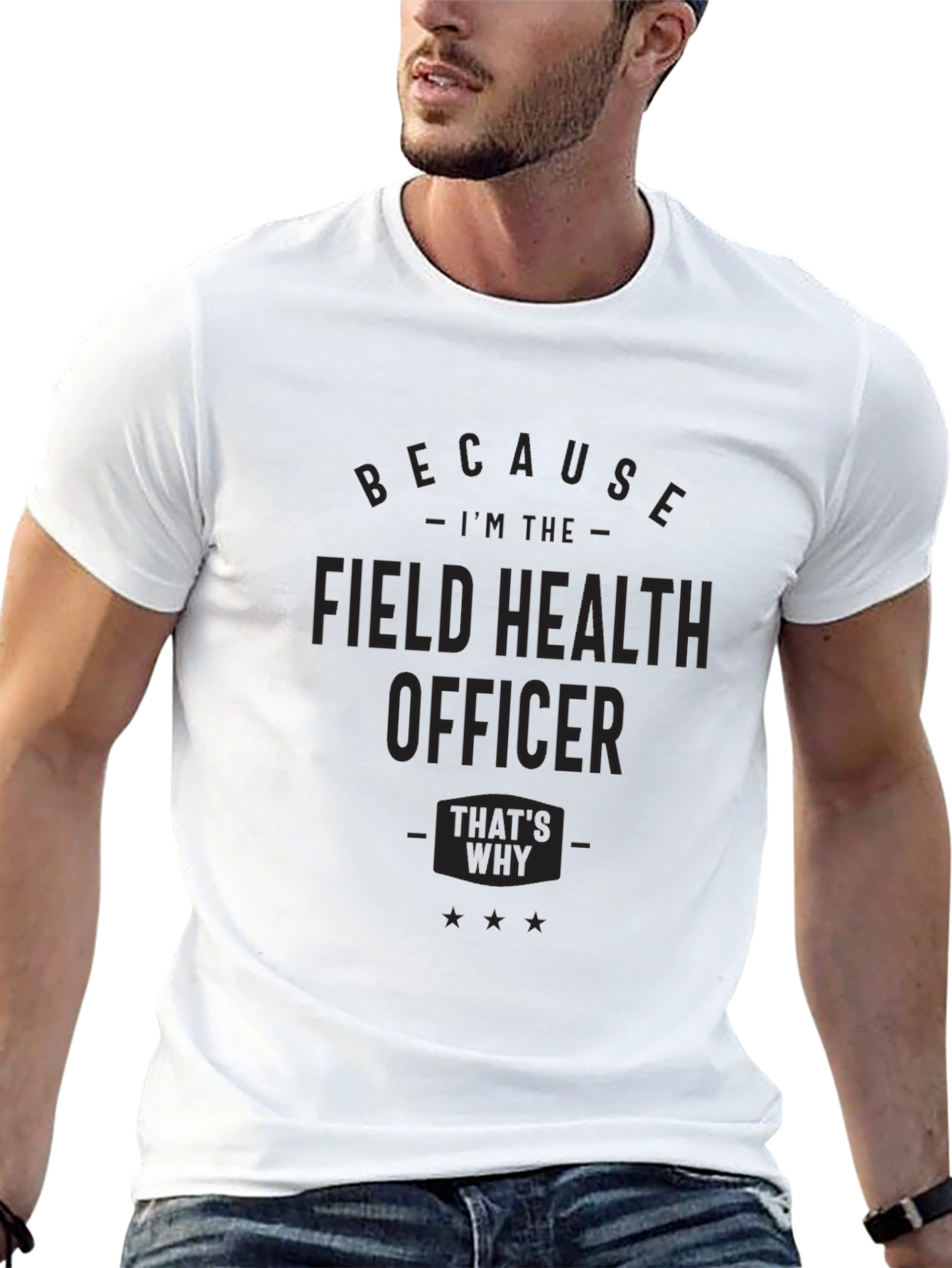 Black Field Health Officer Graphic T-Shirt view 13
