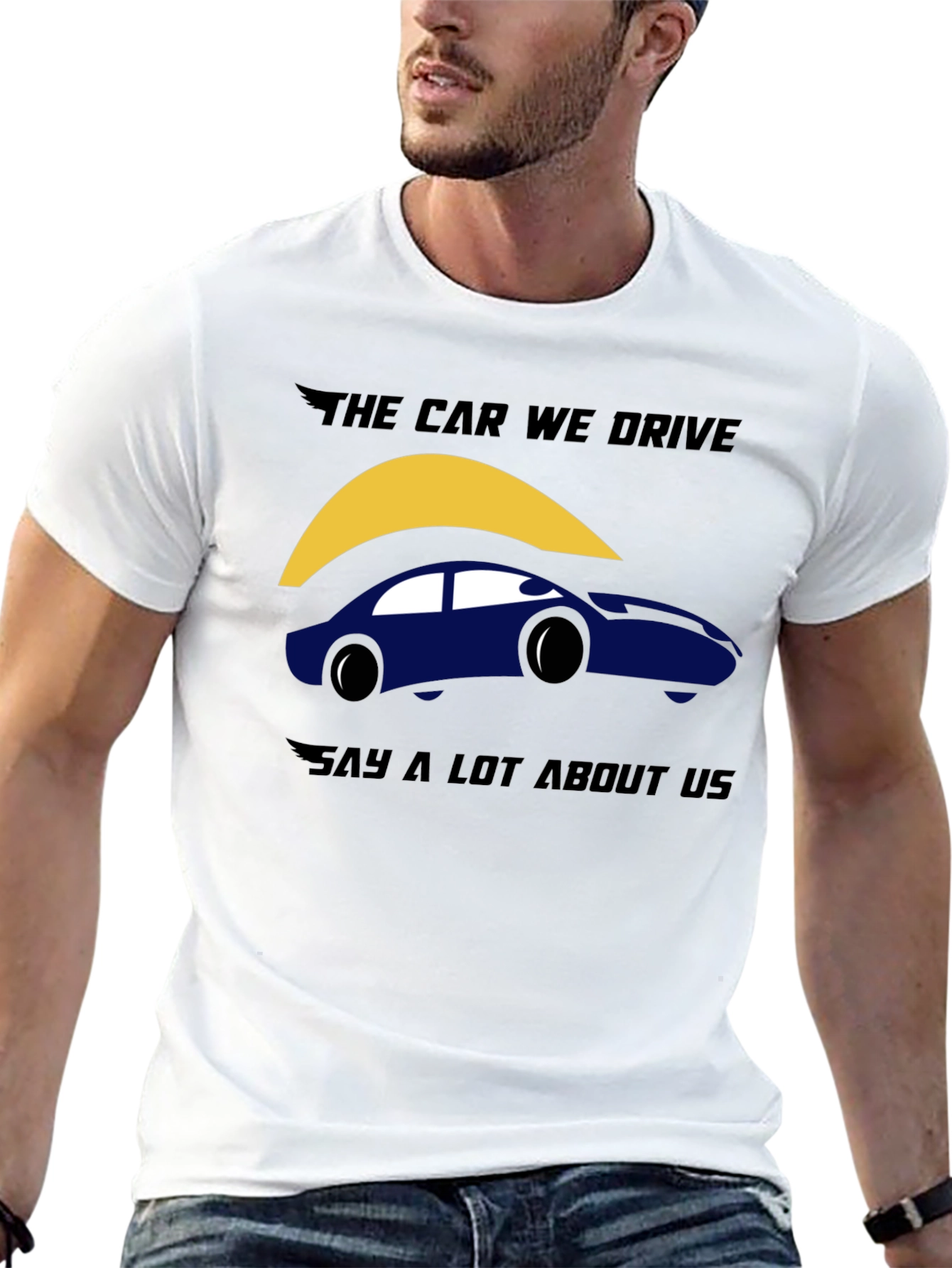 Black The Car We Drive Graphic T-Shirt - Black view 13