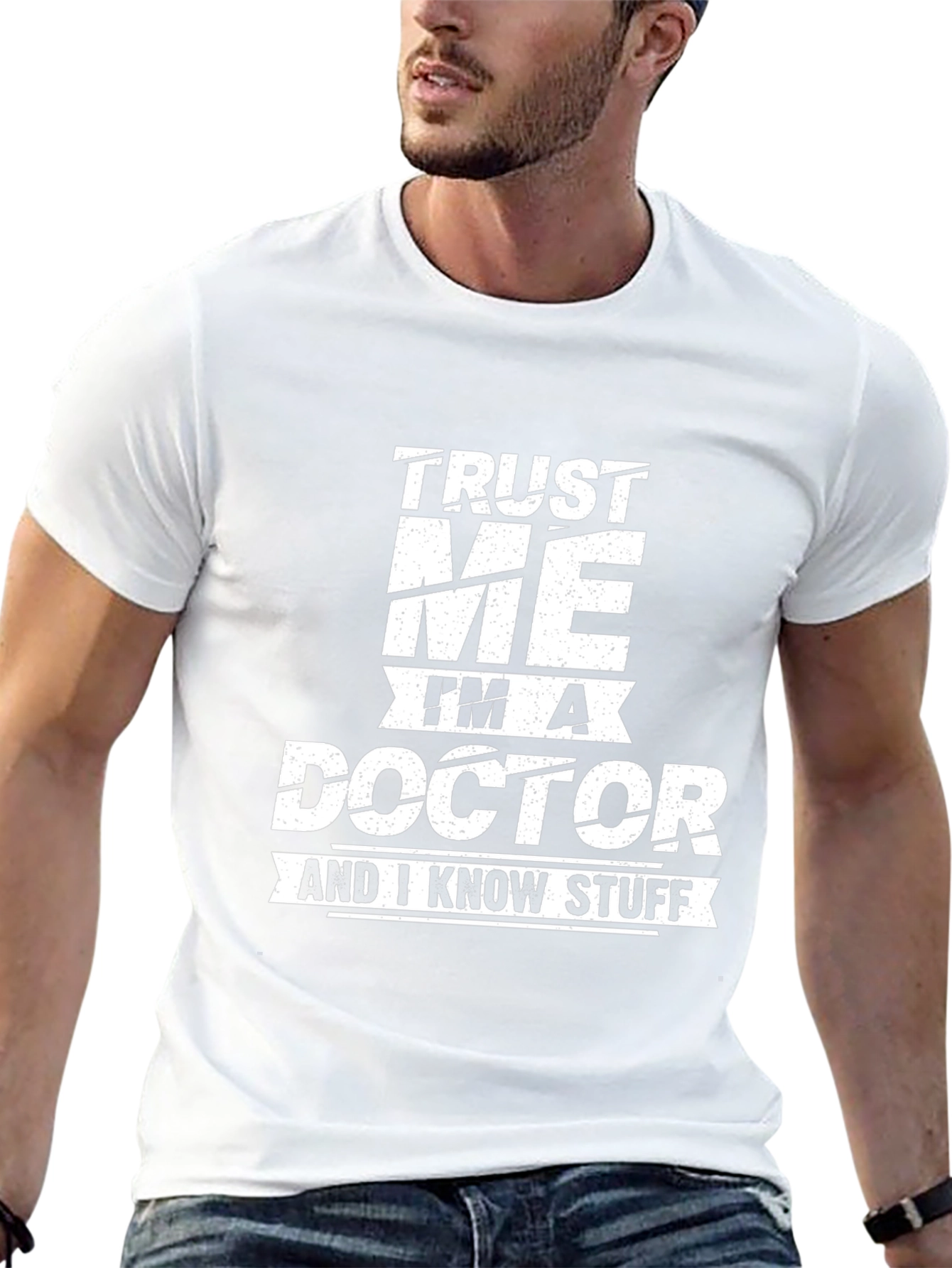 Black Trust Me I'm A Doctor Graphic Tee view 13