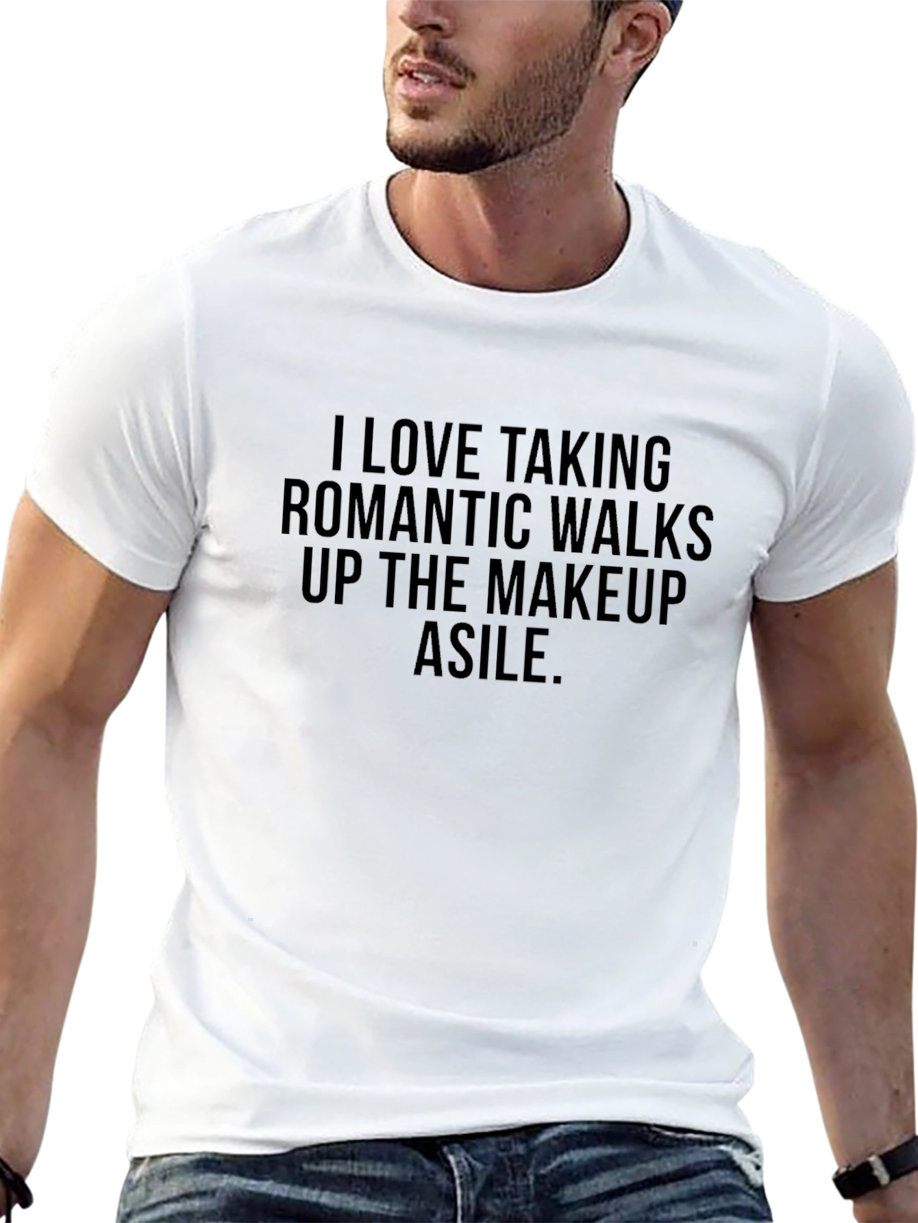 Black Romantic Walks Makeup Aisle T-Shirt view 13
